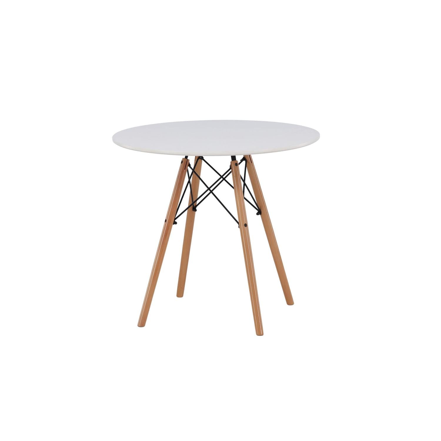 Esstisch Danburi Ø60cm - Weiß-Esstische Rund-Venture Home-le canapé
