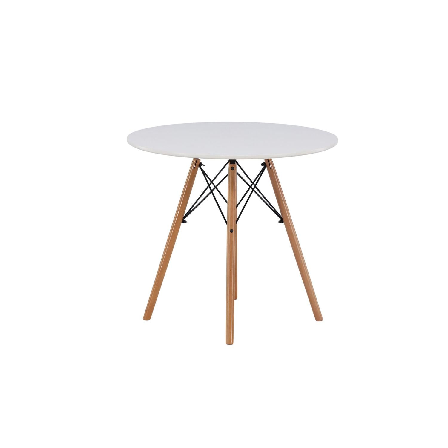 Esstisch Danburi Ø60cm - Weiß-Esstische Rund-Venture Home-le canapé