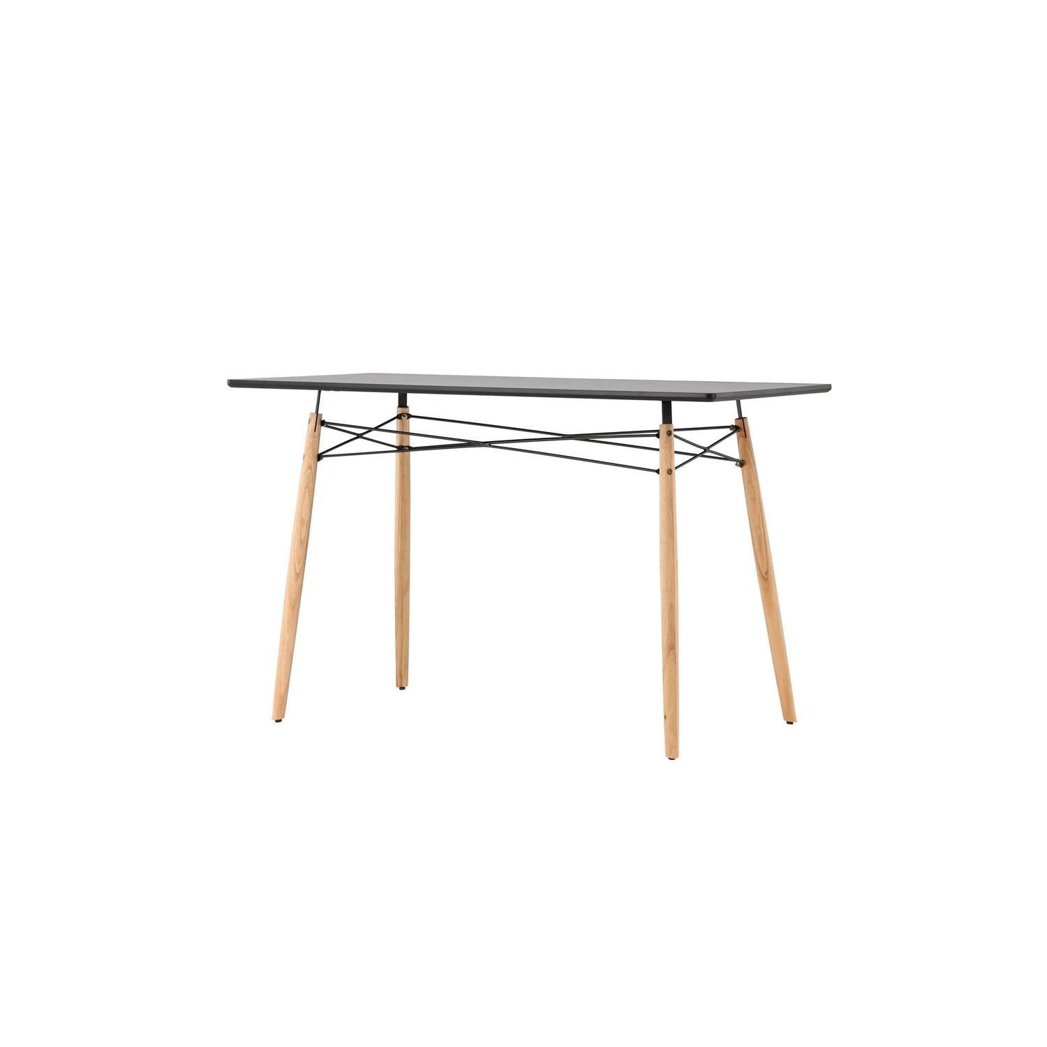 Esstisch Danburi Rechteckig 120*60cm - Schwarz-Esstisch Rechteckig-Venture Home-le canapé