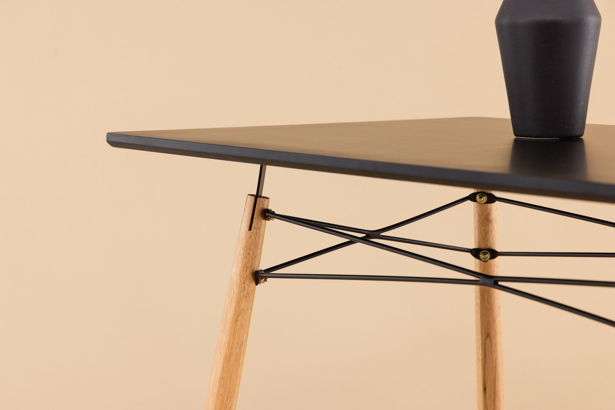 Esstisch Danburi Rechteckig 120*60cm - Schwarz-Esstisch Rechteckig-Venture Home-le canapé