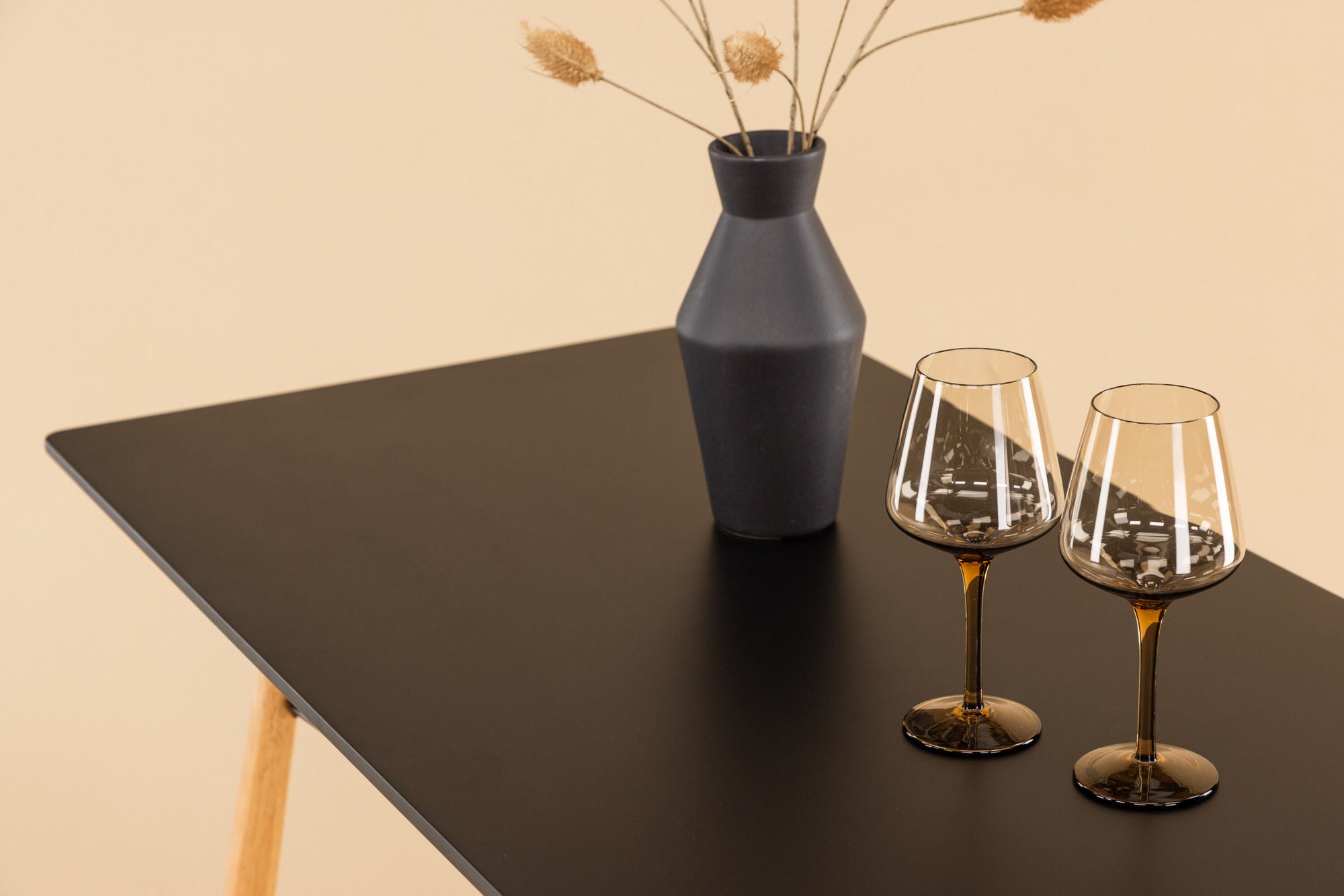Esstisch Danburi Rechteckig 120*60cm - Schwarz-Esstisch Rechteckig-Venture Home-le canapé
