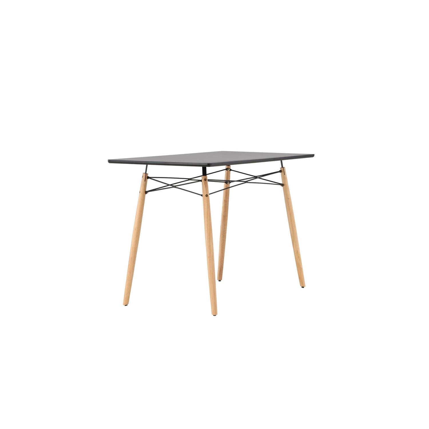 Esstisch Danburi Rechteckig 120*60cm - Schwarz-Esstische Rechteckig-Venture Home-le canapé
