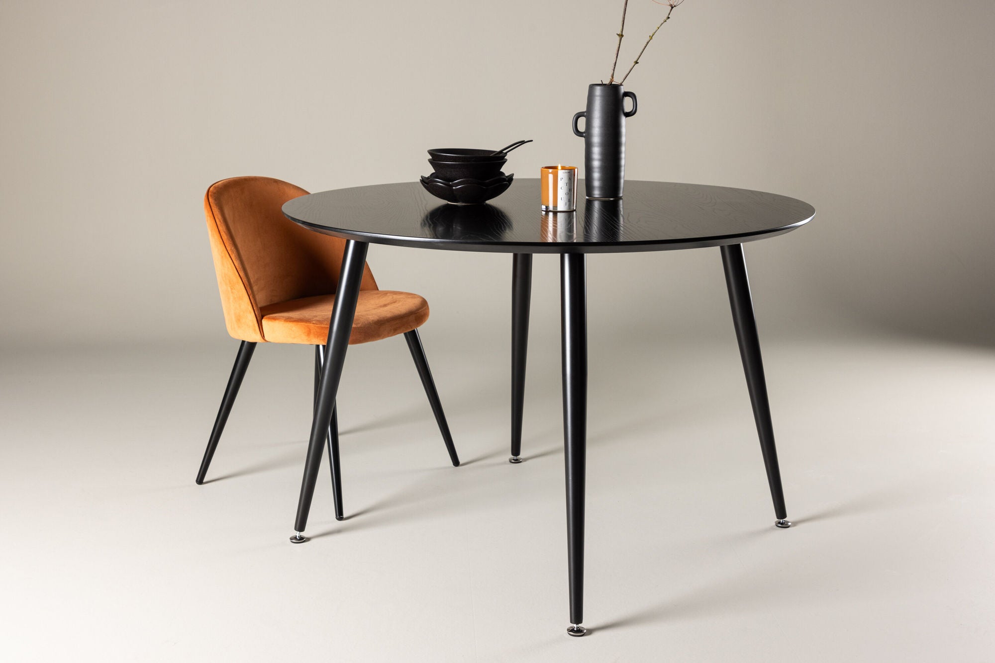 Esstisch Dipp Ø115cm - Schwarz-Esstische Rund-Venture Home-le canapé