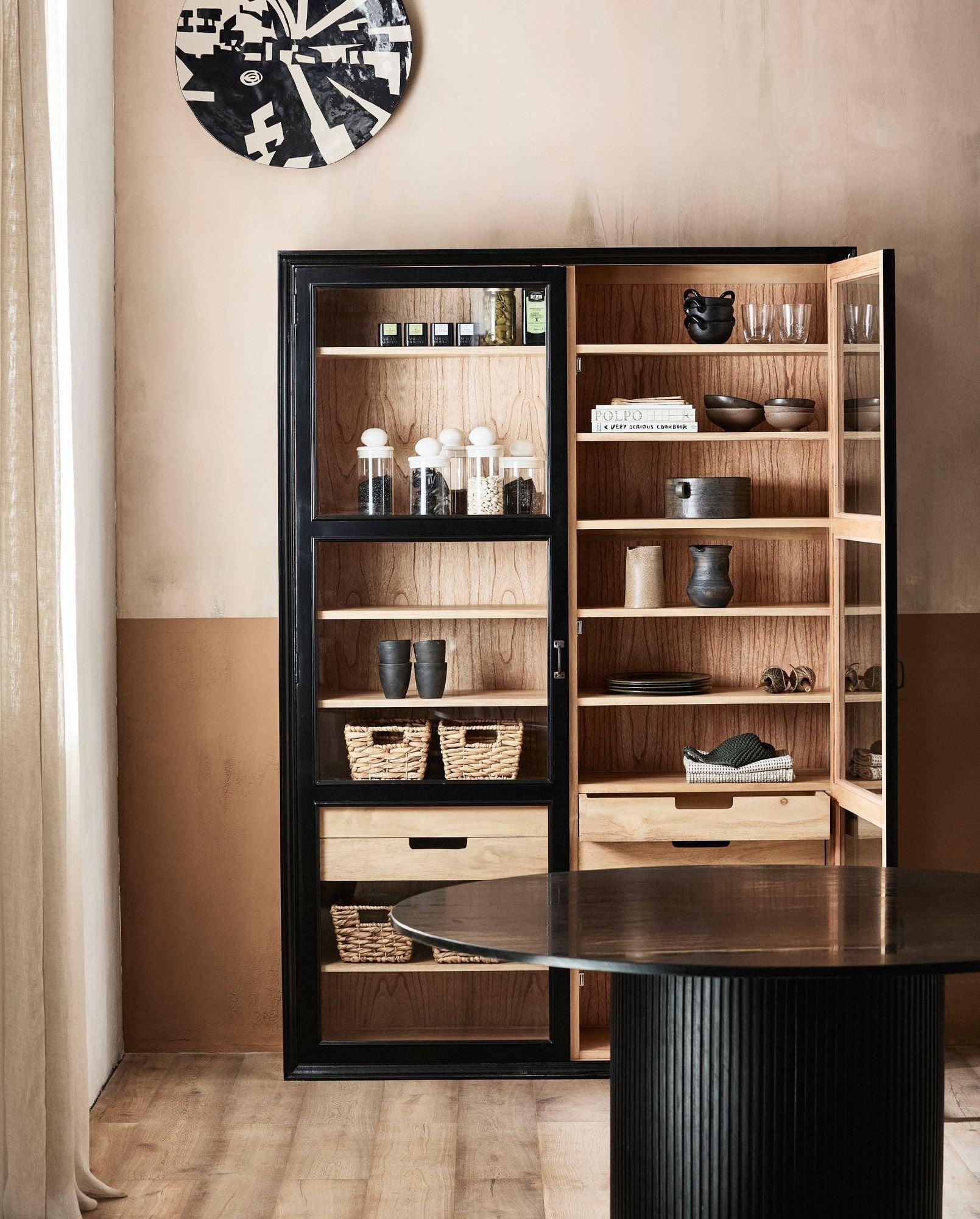 Esstisch ERIE 140cm aus Marmor – Schwarz-Esstisch Rund-Nordal A/S-le canapé