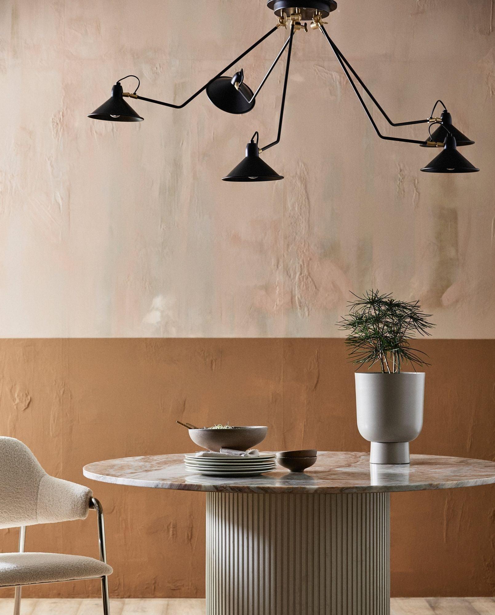 Esstisch ERIE Ø140cm aus Marmor – Elfenbeinfarben-Esstische Rund-Nordal A/S-le canapé