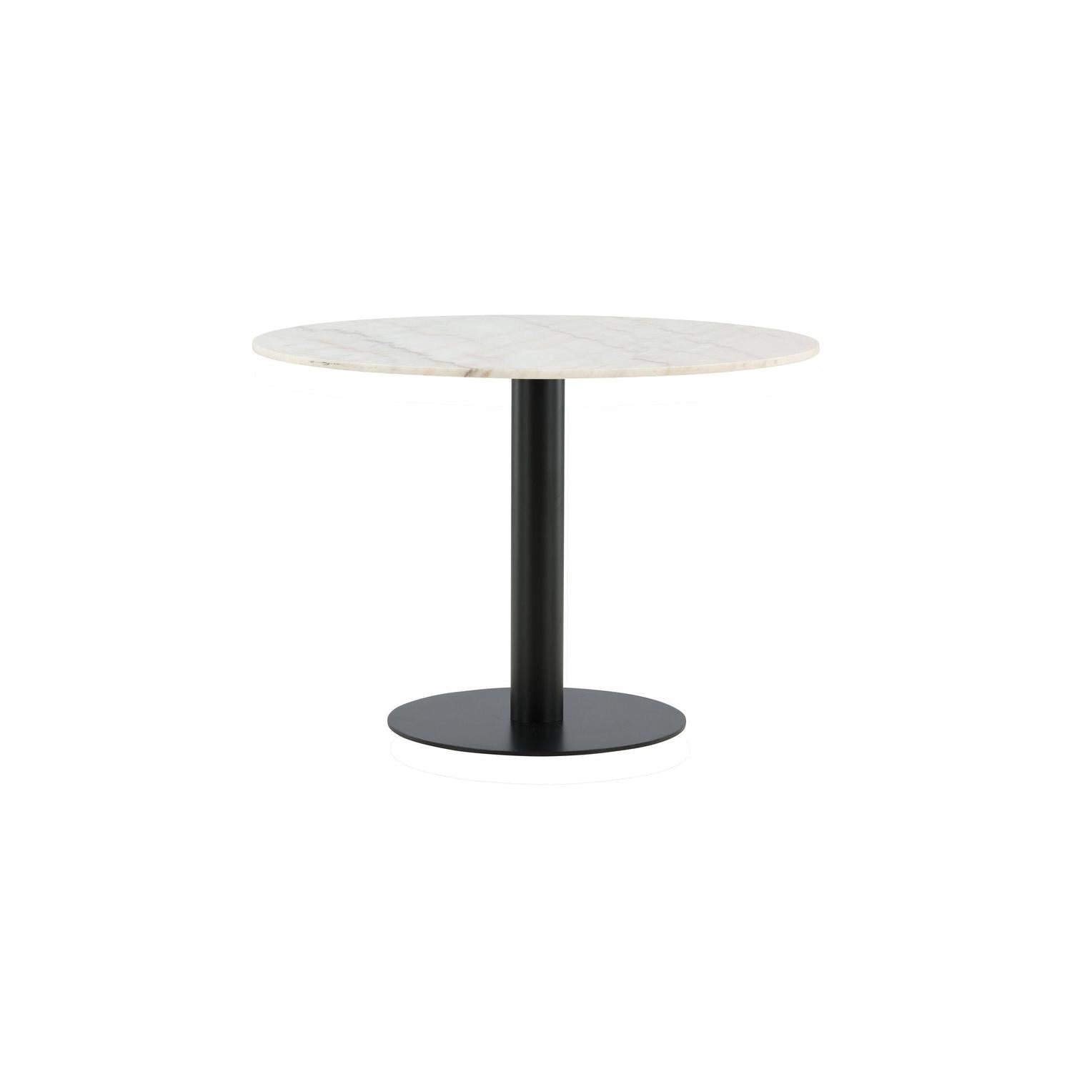Esstisch Estelle Ø106cm - Weiß Marmor-Esstisch Rund-Venture Home-le canapé