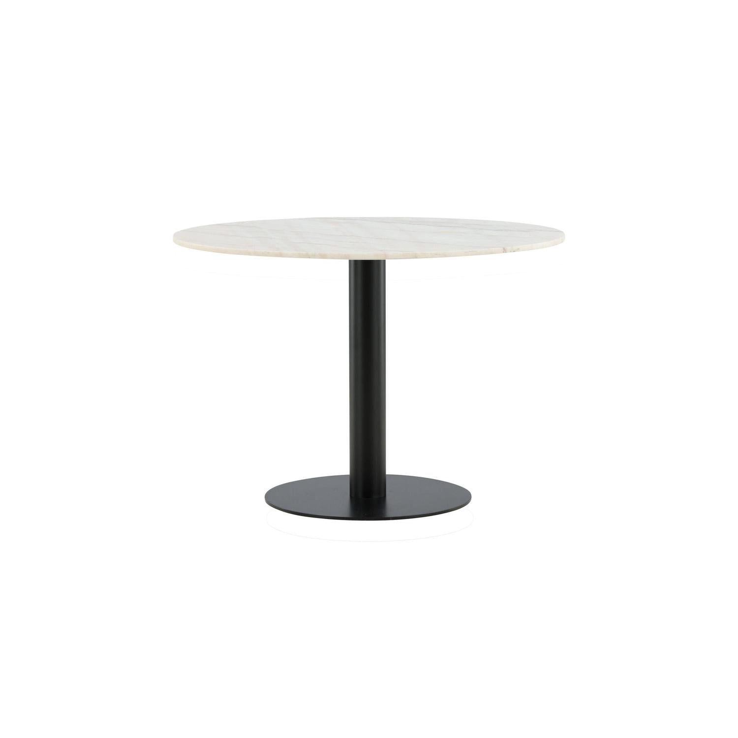 Esstisch Estelle Ø106cm - Weiß Marmor-Esstisch Rund-Venture Home-le canapé