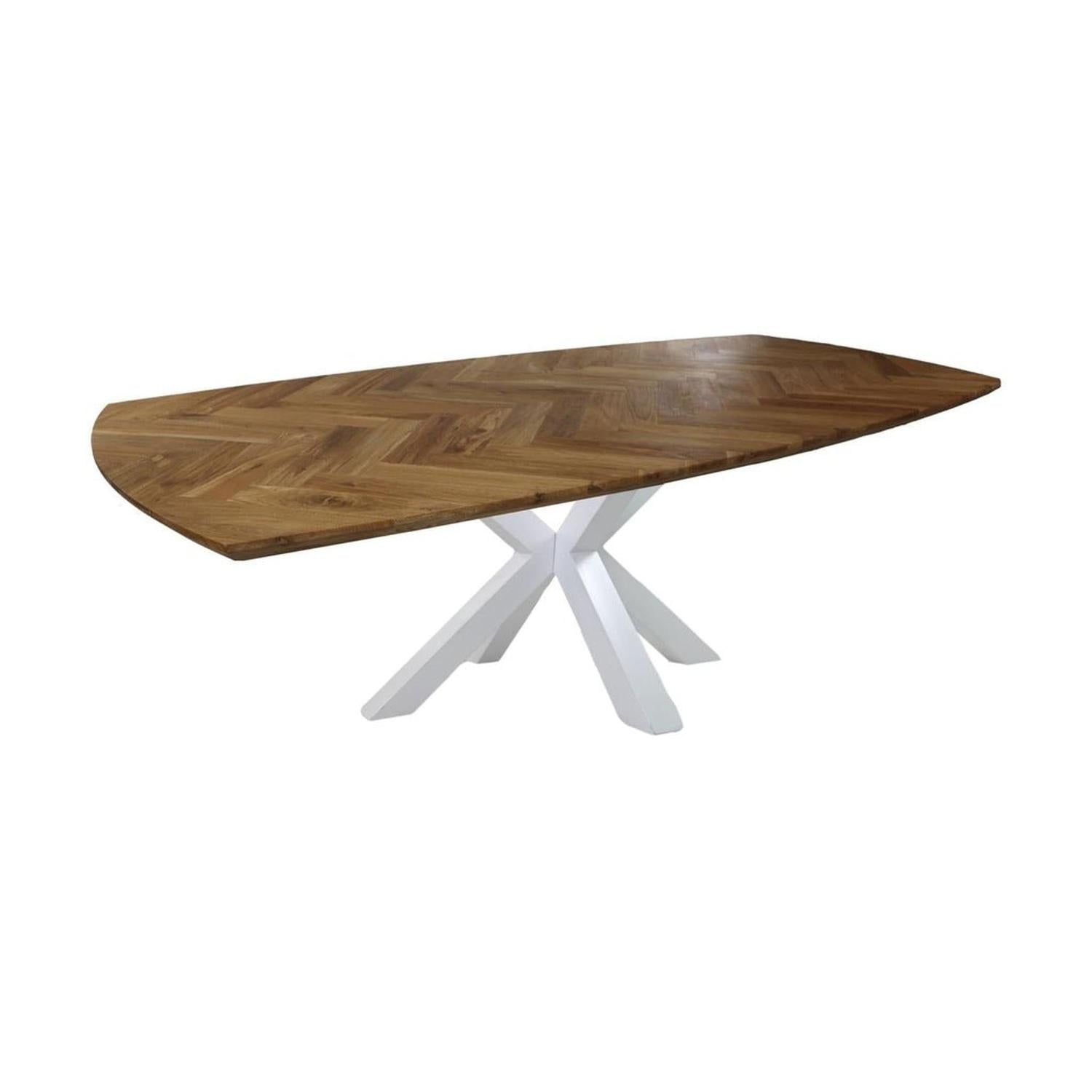 Esstisch Fishbone 200cm aus Eichenholz - Fischgrätenmuster8720701256682Esstisch Rechteckig