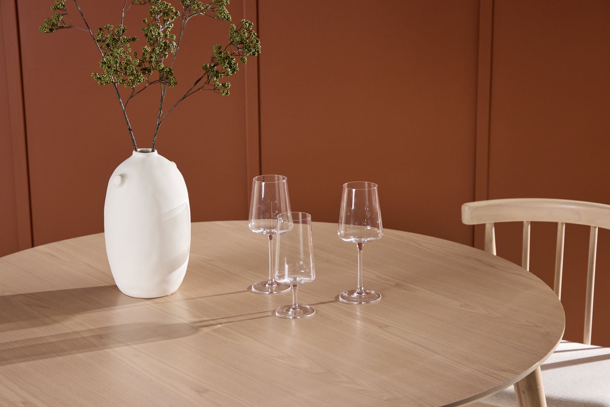 Esstisch Flora Ø120cm - Cremeweiß-Esstische Rund-Venture Home-le canapé