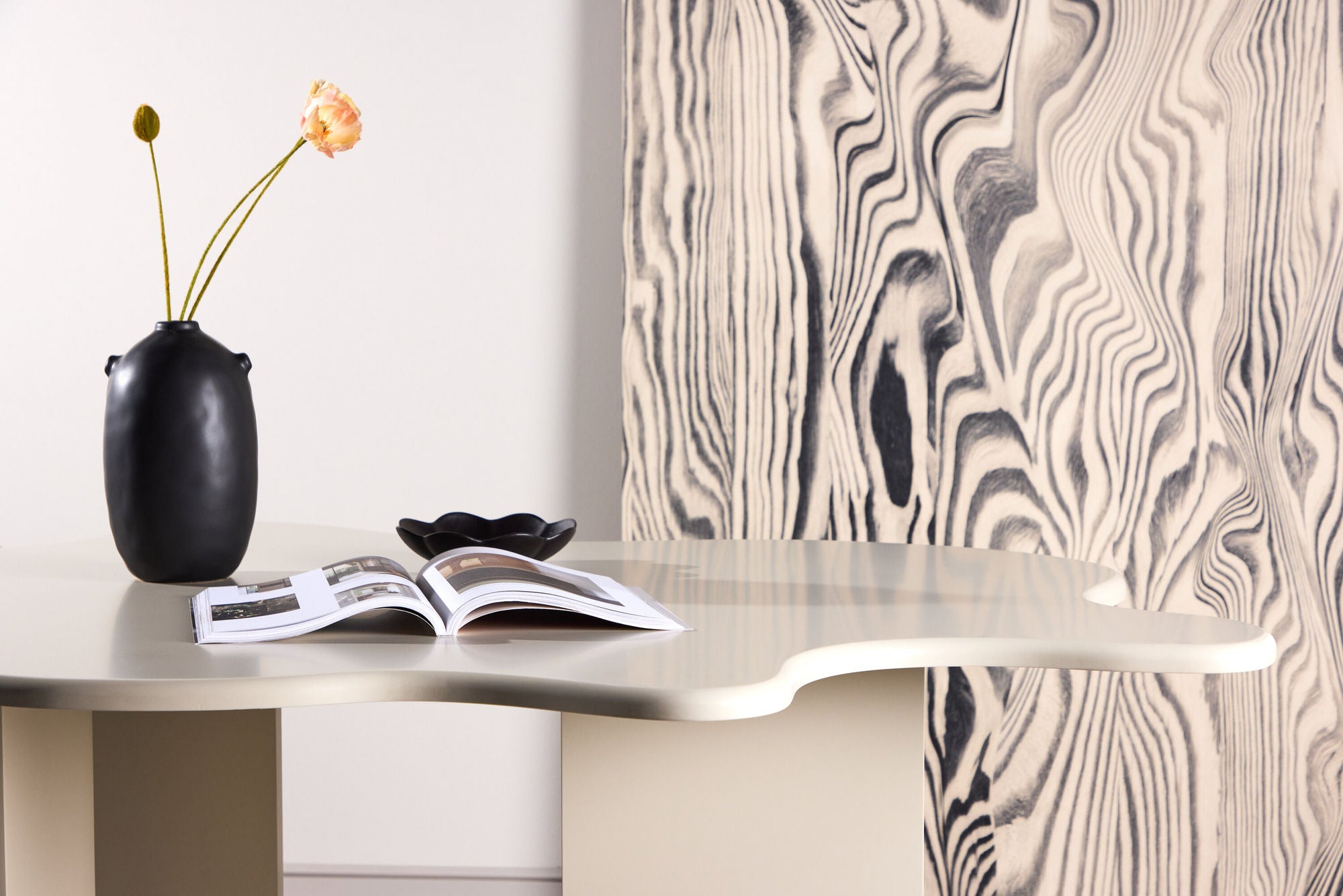 Esstisch Flower 190*123cm - Beige-Esstische Oval-Vind-le canapé