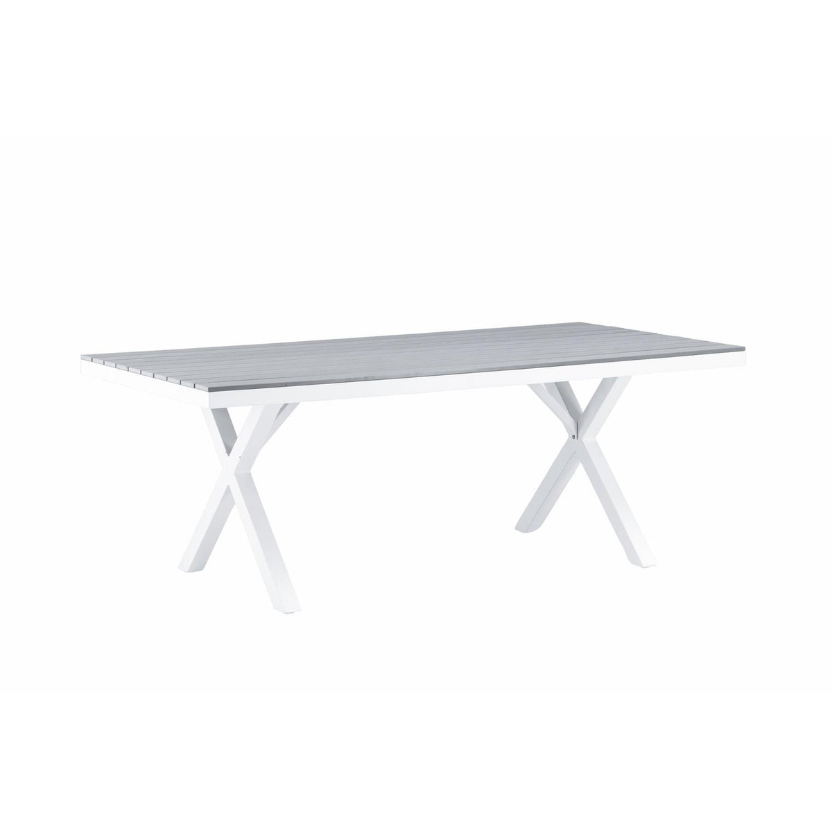 Esstisch Garcia 200cm aus Metall - Grau-Esstische Outdoor-Venture Home-le canapé