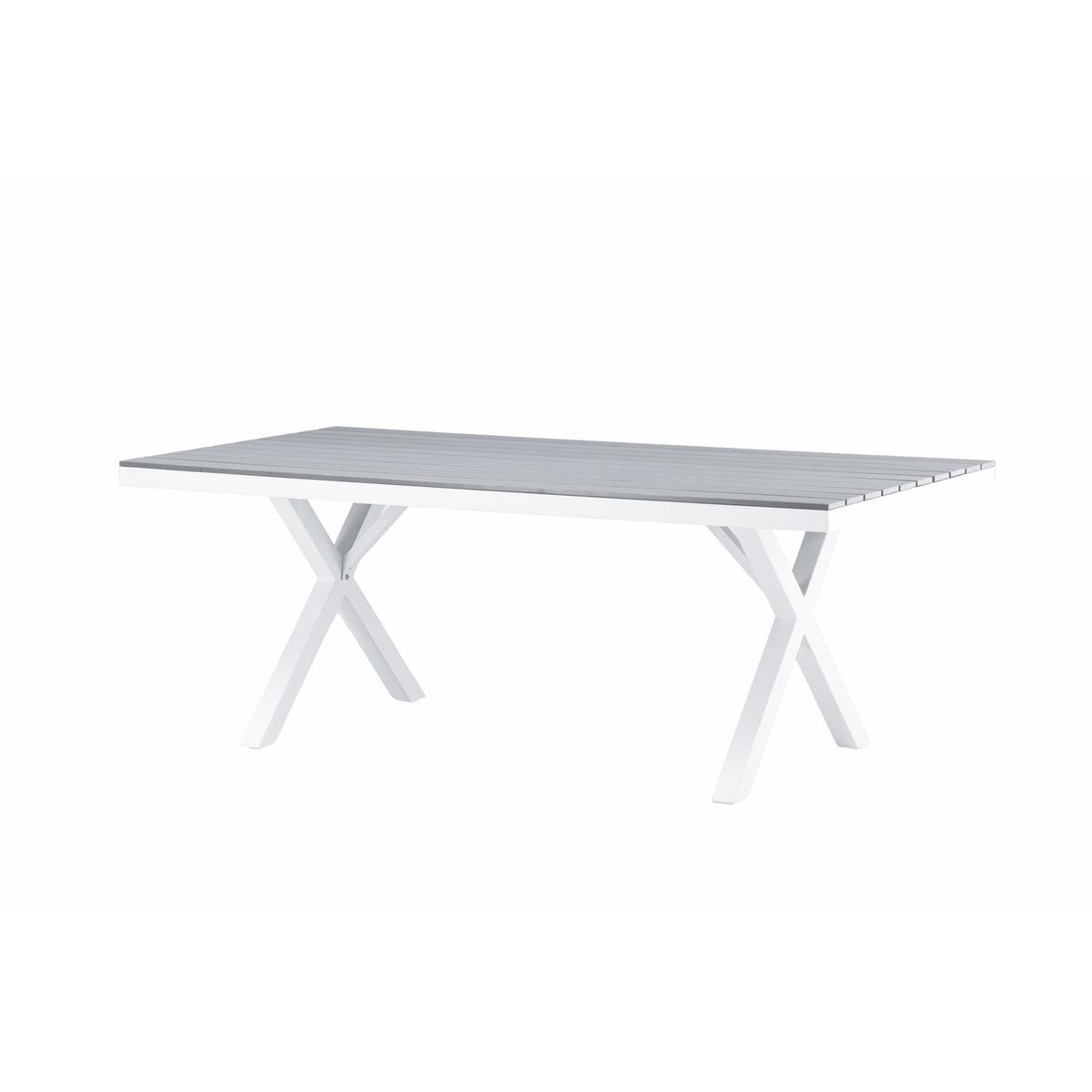 Esstisch Garcia 200cm aus Metall - Grau-Esstische Outdoor-Venture Home-le canapé