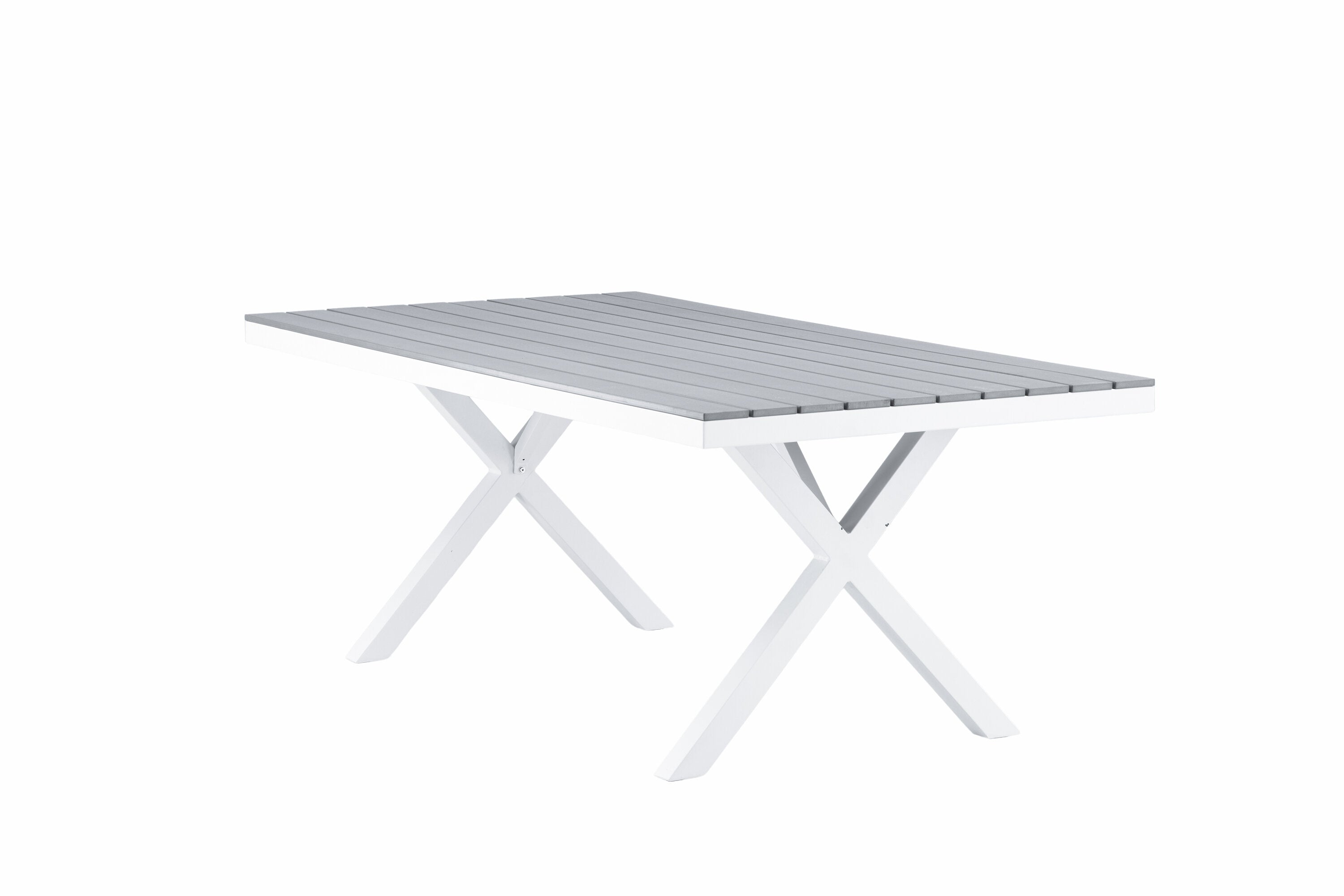 Esstisch Garcia 200cm aus Metall - Grau-Esstische Outdoor-Venture Home-le canapé