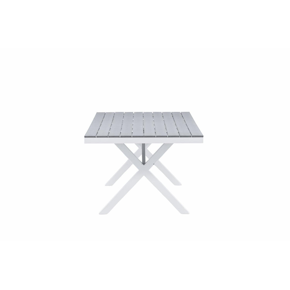 Esstisch Garcia 200cm aus Metall - Grau-Esstische Outdoor-Venture Home-le canapé
