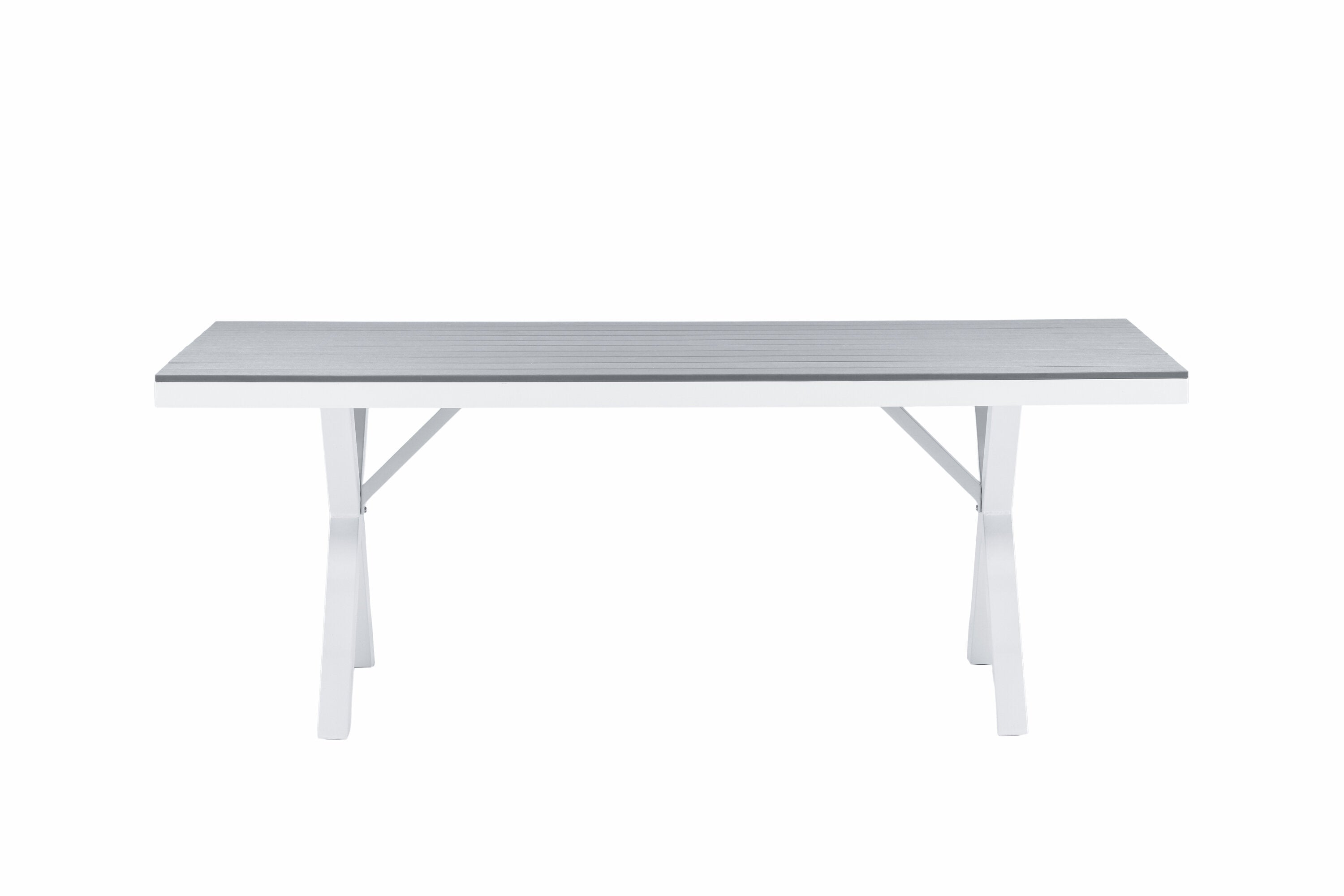 Esstisch Garcia 200cm aus Metall - Grau-Esstische Outdoor-Venture Home-le canapé