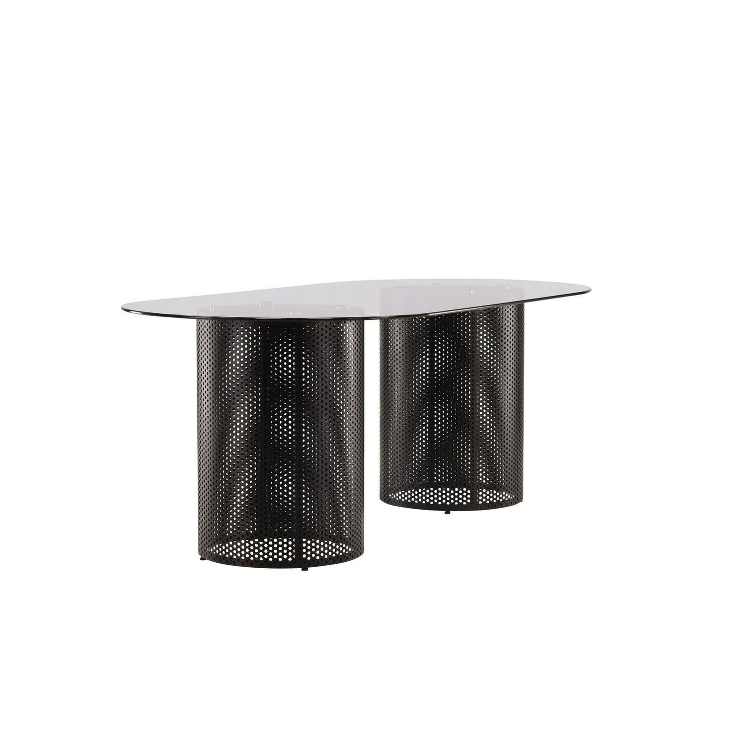 Esstisch Glasgow x Josefin Lustig 200*100cm - Schwarz / Glas-Esstische Oval-Vind-le canapé