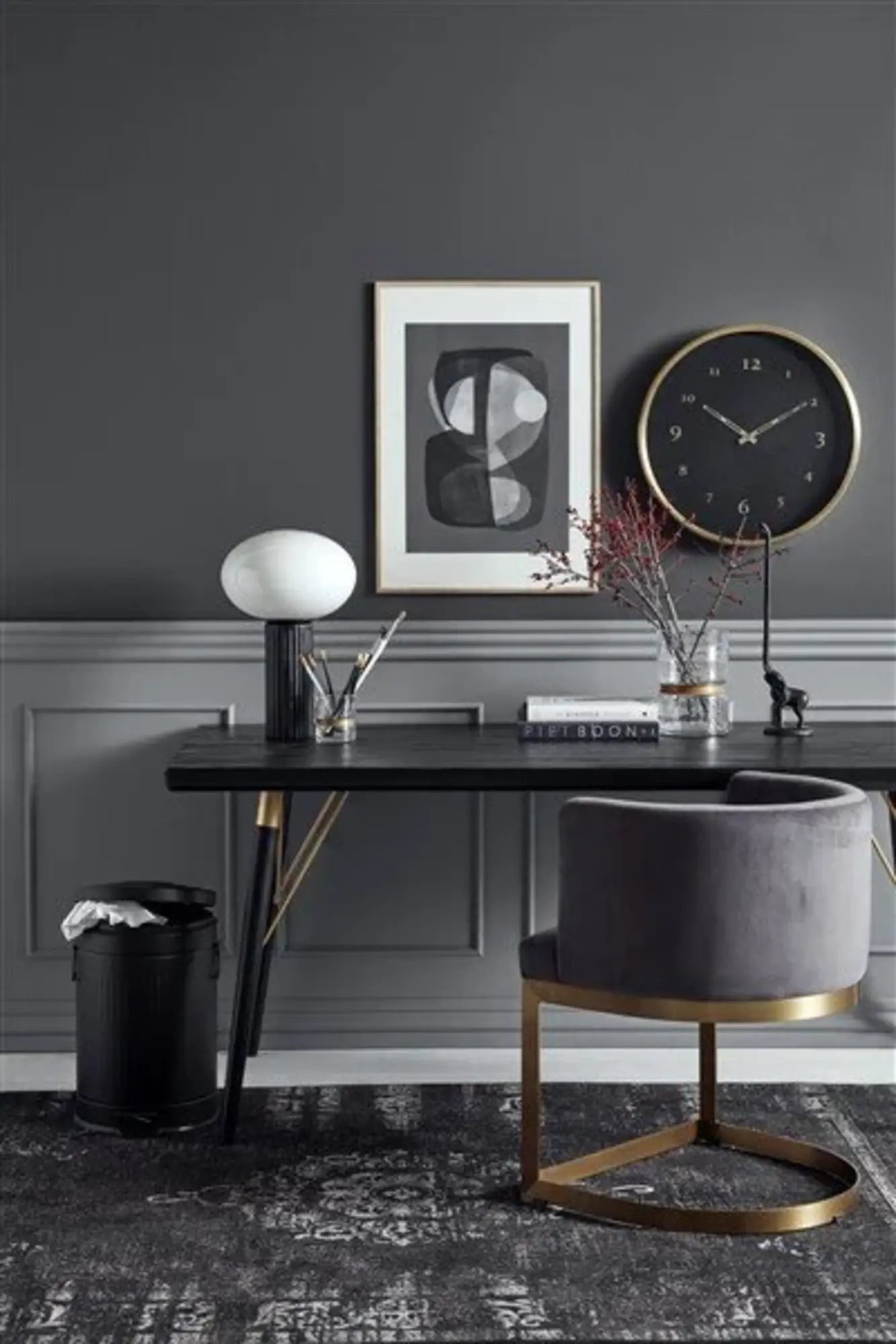 Esstisch Gloria 180cm - Schwarz-Esstische Rechteckig-Nordal A/S-le canapé