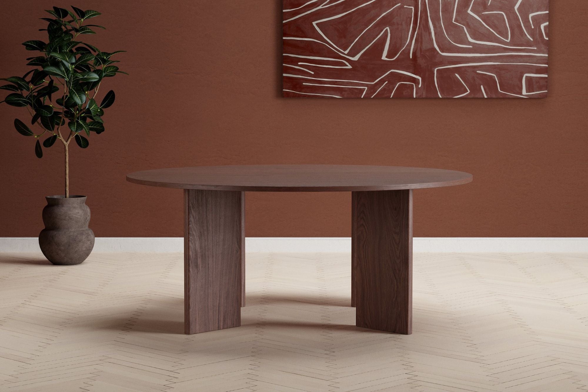 Esstisch Graos Ø180cm - Mokka-Esstische Rund-Venture Home-le canapé
