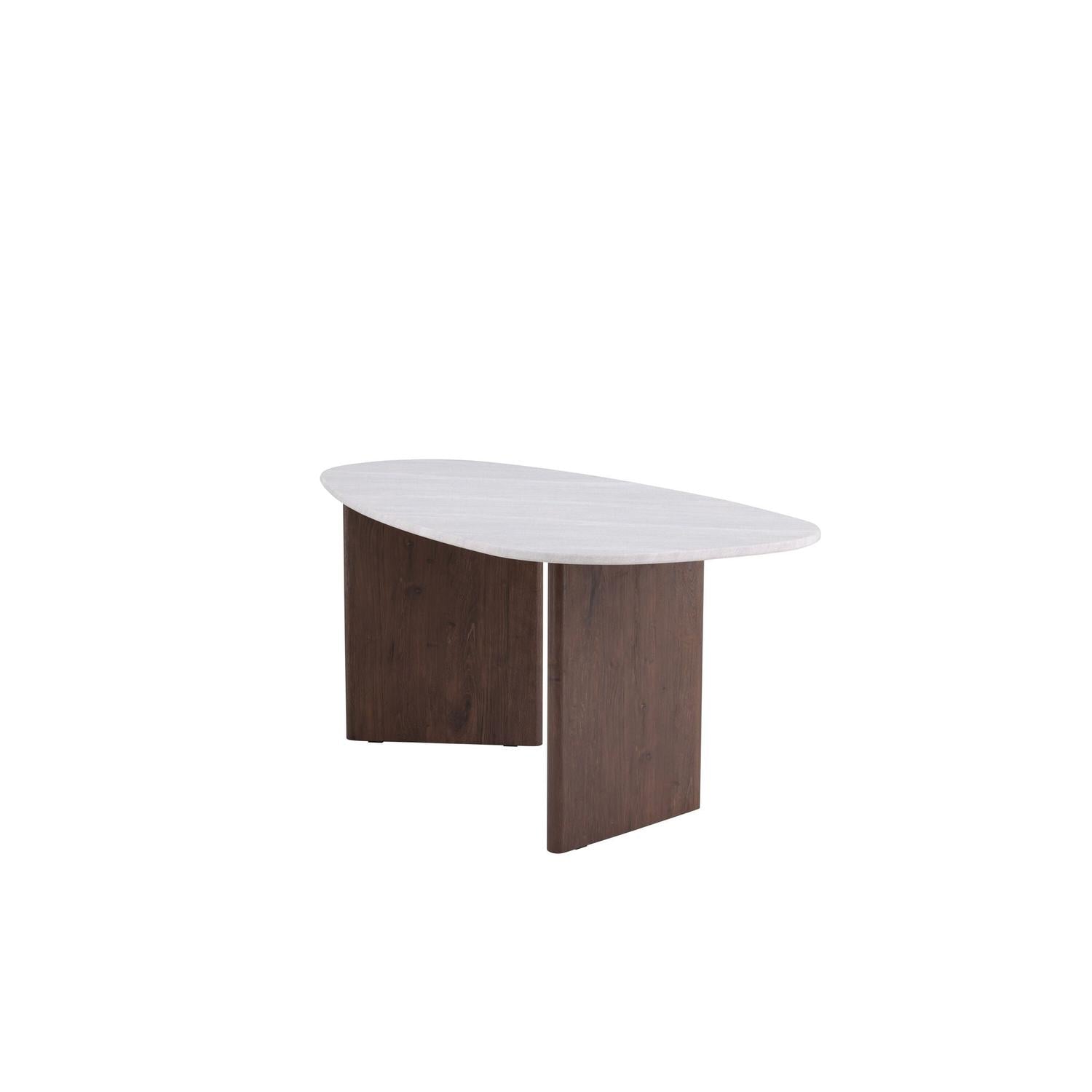 Esstisch Grönvik Oval 180*90cm - Mokka & Betonoptik-Esstisch Oval-Venture Home-le canapé