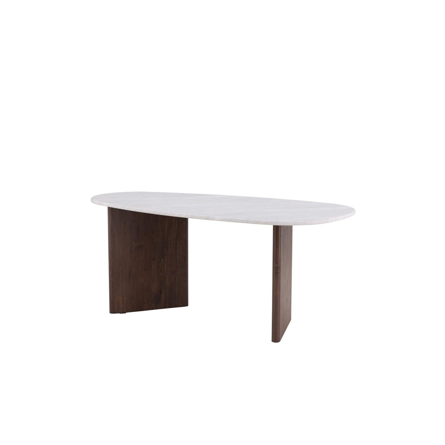 Esstisch Grönvik Oval 180*90cm - Mokka & Betonoptik-Esstische Oval-Venture Home-le canapé