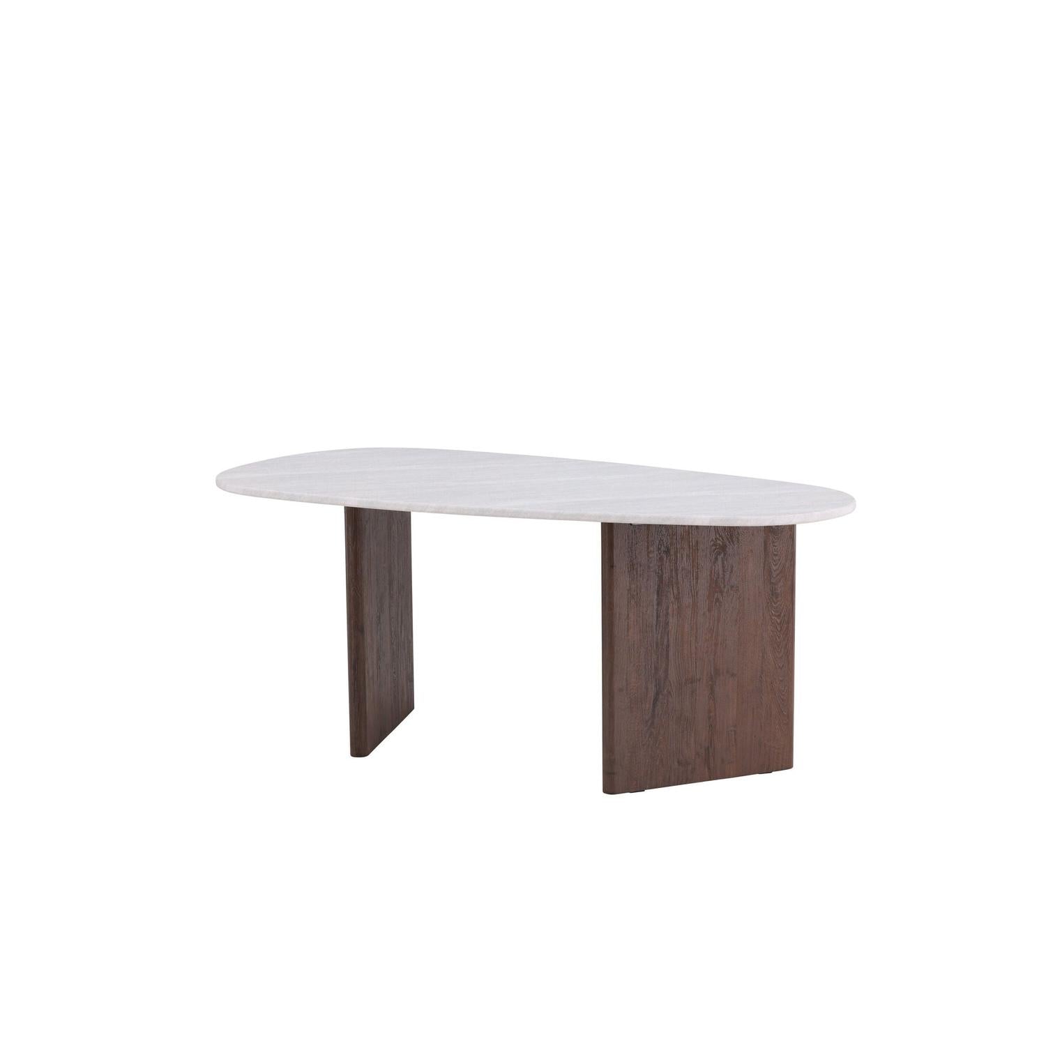 Esstisch Grönvik Oval 180*90cm - Mokka & Betonoptik-Esstische Oval-Venture Home-le canapé