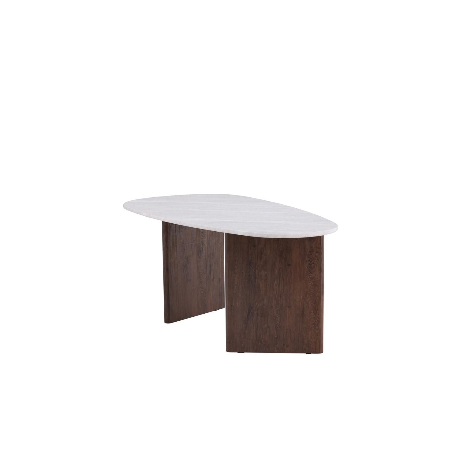 Esstisch Grönvik Oval 180*90cm - Mokka & Betonoptik-Esstische Oval-Venture Home-le canapé