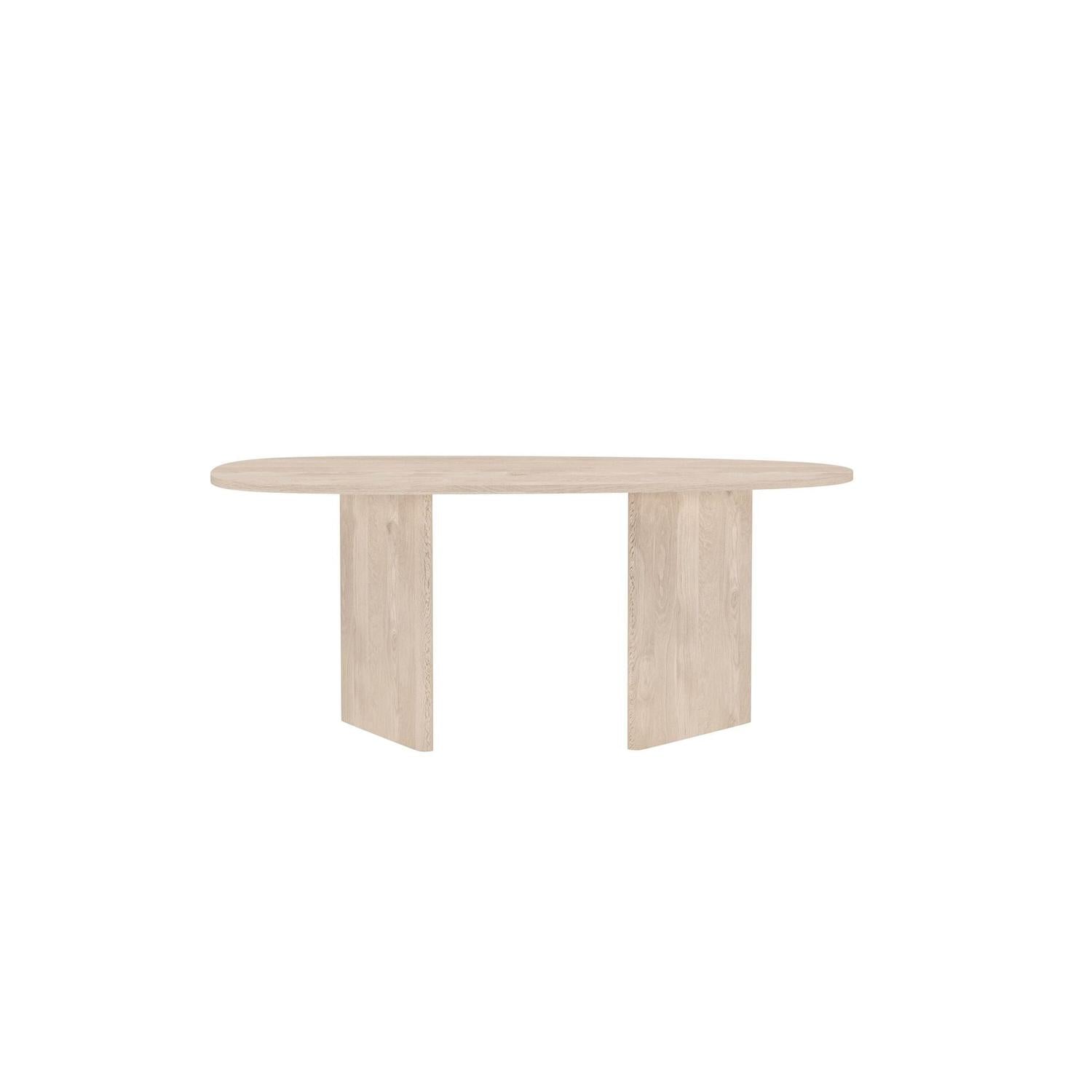 Esstisch Grönvik Oval 180x90cm - Cremeweiß-Esstische Oval-Venture Home-le canapé