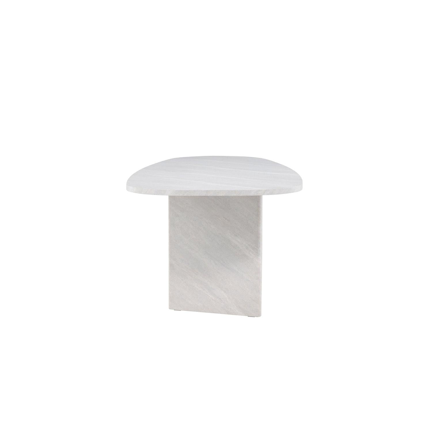 Esstisch Grönvik Oval 220*100cm - Betonoptik & Weiß-Esstisch Oval-Venture Home-le canapé