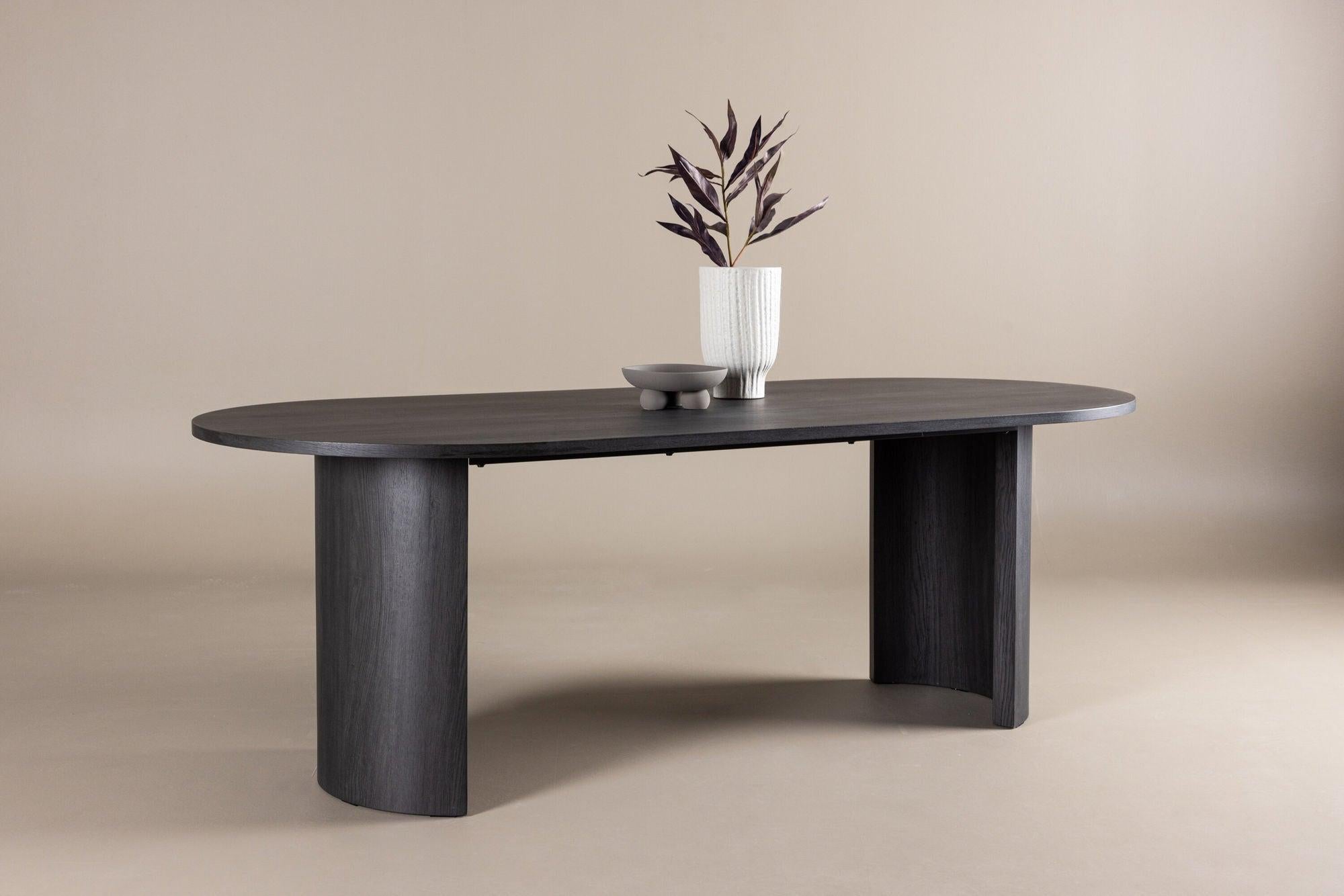 Esstisch Grundsund 220*100cm - Schwarz-Esstische Oval-Vind-le canapé