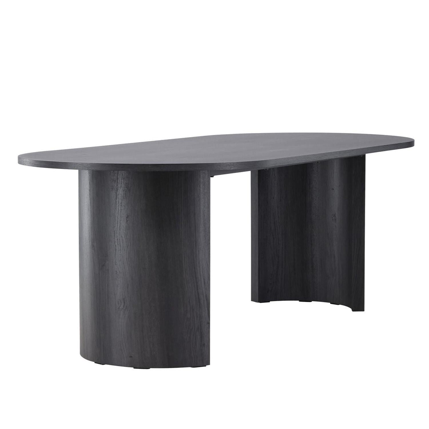 Esstisch Grundsund 220*100cm - Schwarz-Esstische Oval-Vind-le canapé