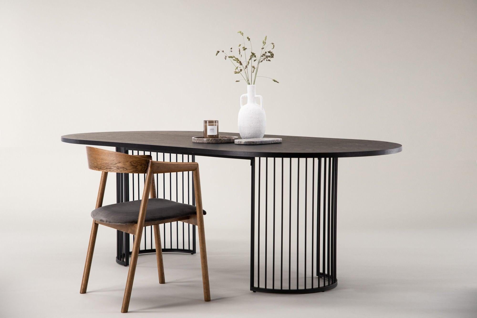 Esstisch Hamneskär 220cm - Schwarz-Esstische Oval-Vind-le canapé