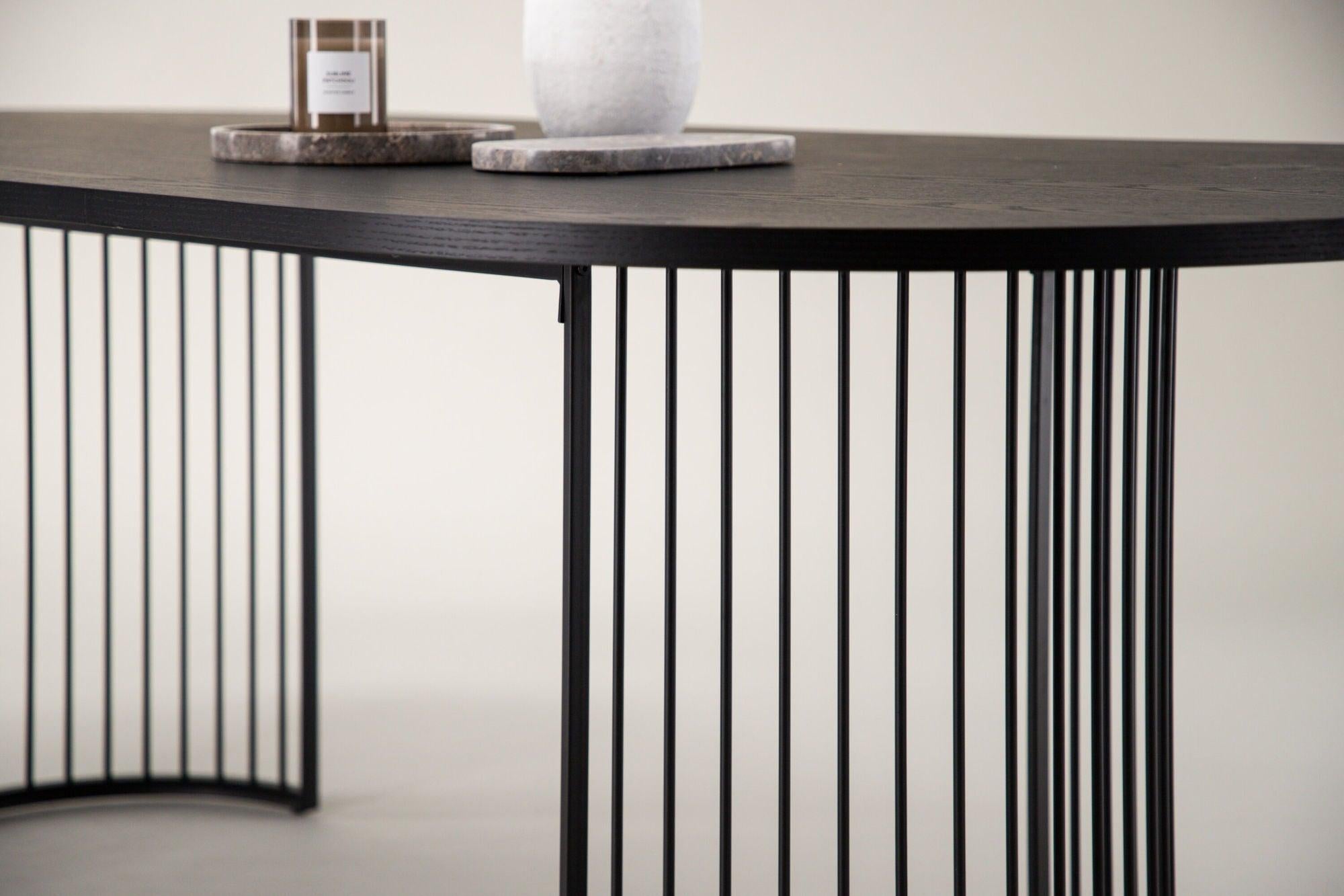 Esstisch Hamneskär 220cm - Schwarz-Esstische Oval-Vind-le canapé