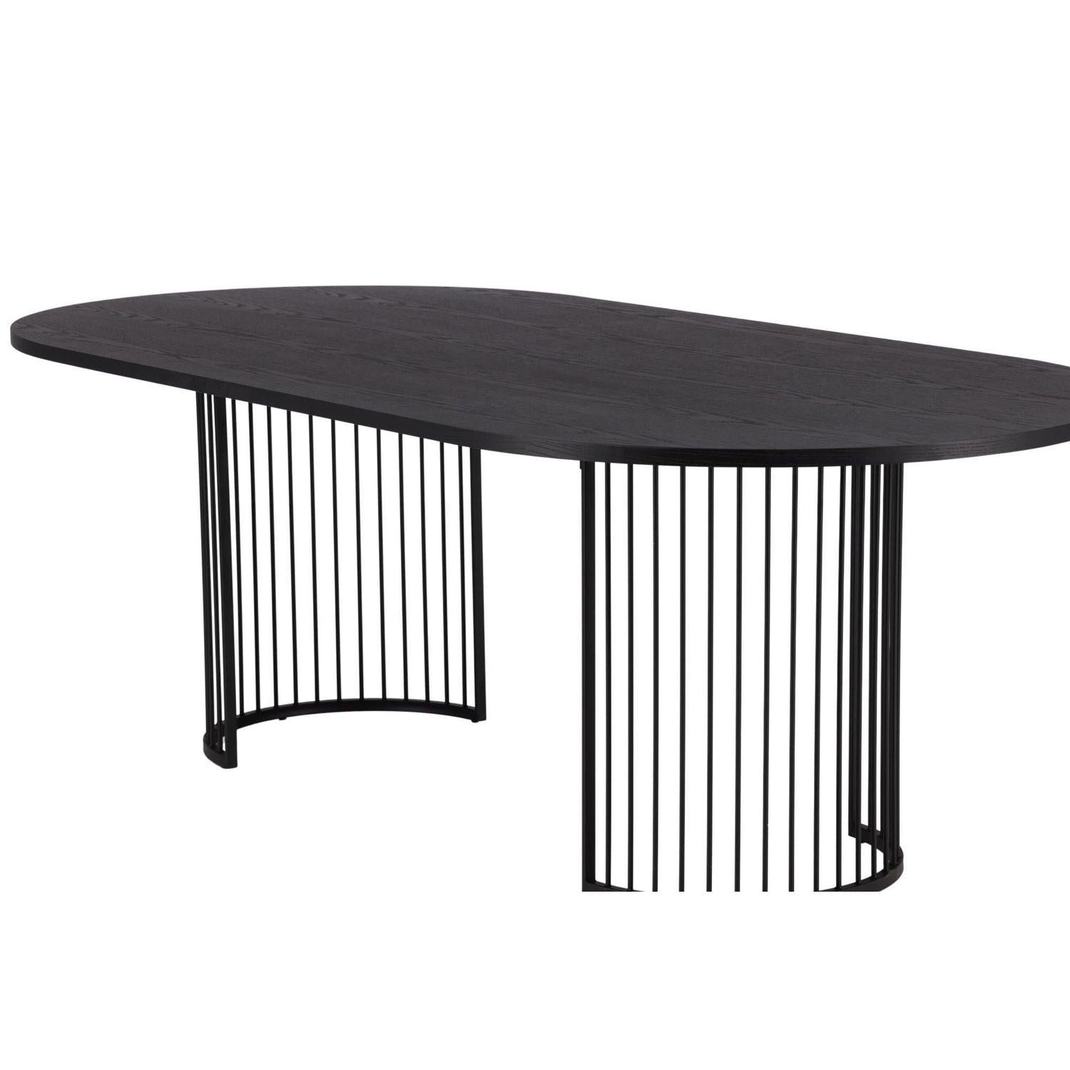 Esstisch Hamneskär 220cm - Schwarz-Esstische Oval-Vind-le canapé