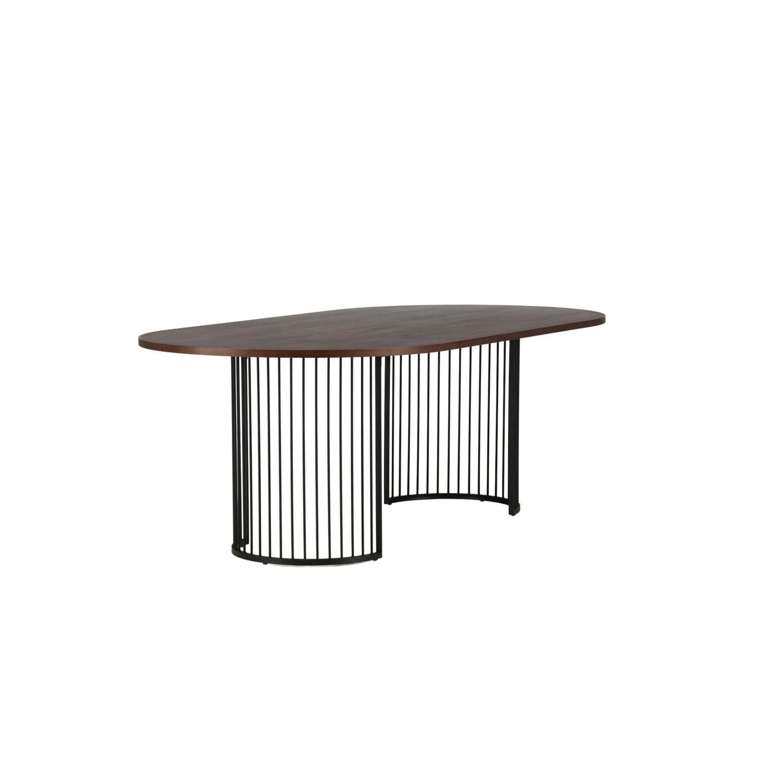 Esstisch Hamneskär 220cm - Walnuß-Esstisch Oval-Vind-le canapé