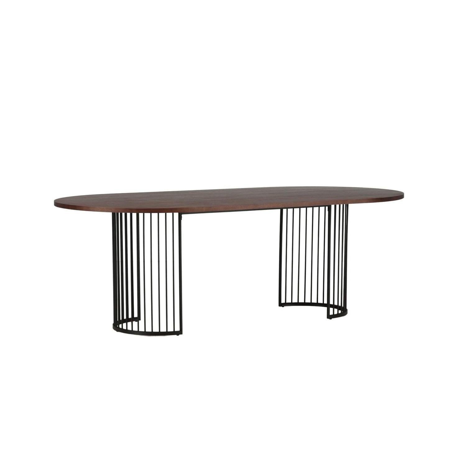Esstisch Hamneskär 220cm - Walnuß-Esstisch Oval-Vind-le canapé