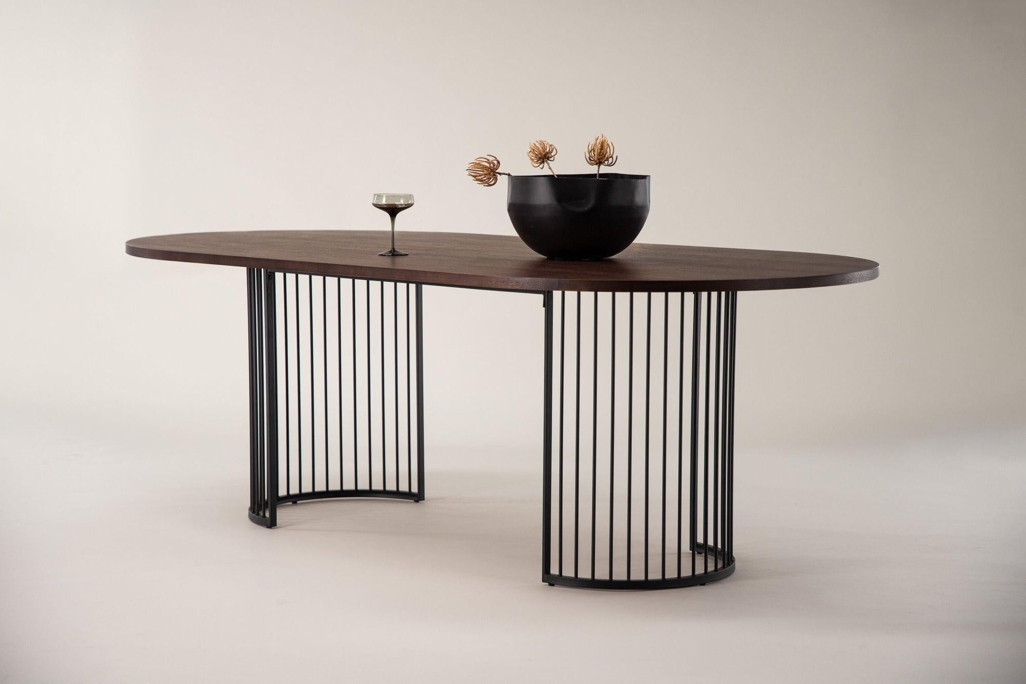 Esstisch Hamneskär 220cm - Walnuß-Esstisch Oval-Vind-le canapé