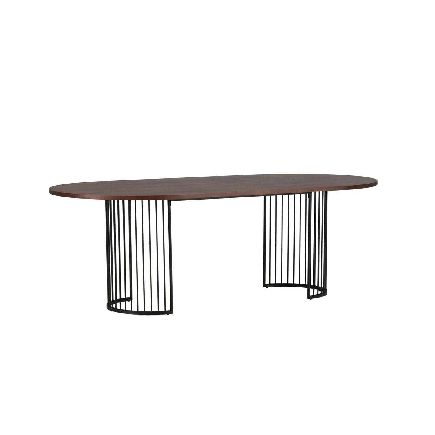Esstisch Hamneskär 220cm - Walnuß-Esstisch Oval-Vind-le canapé