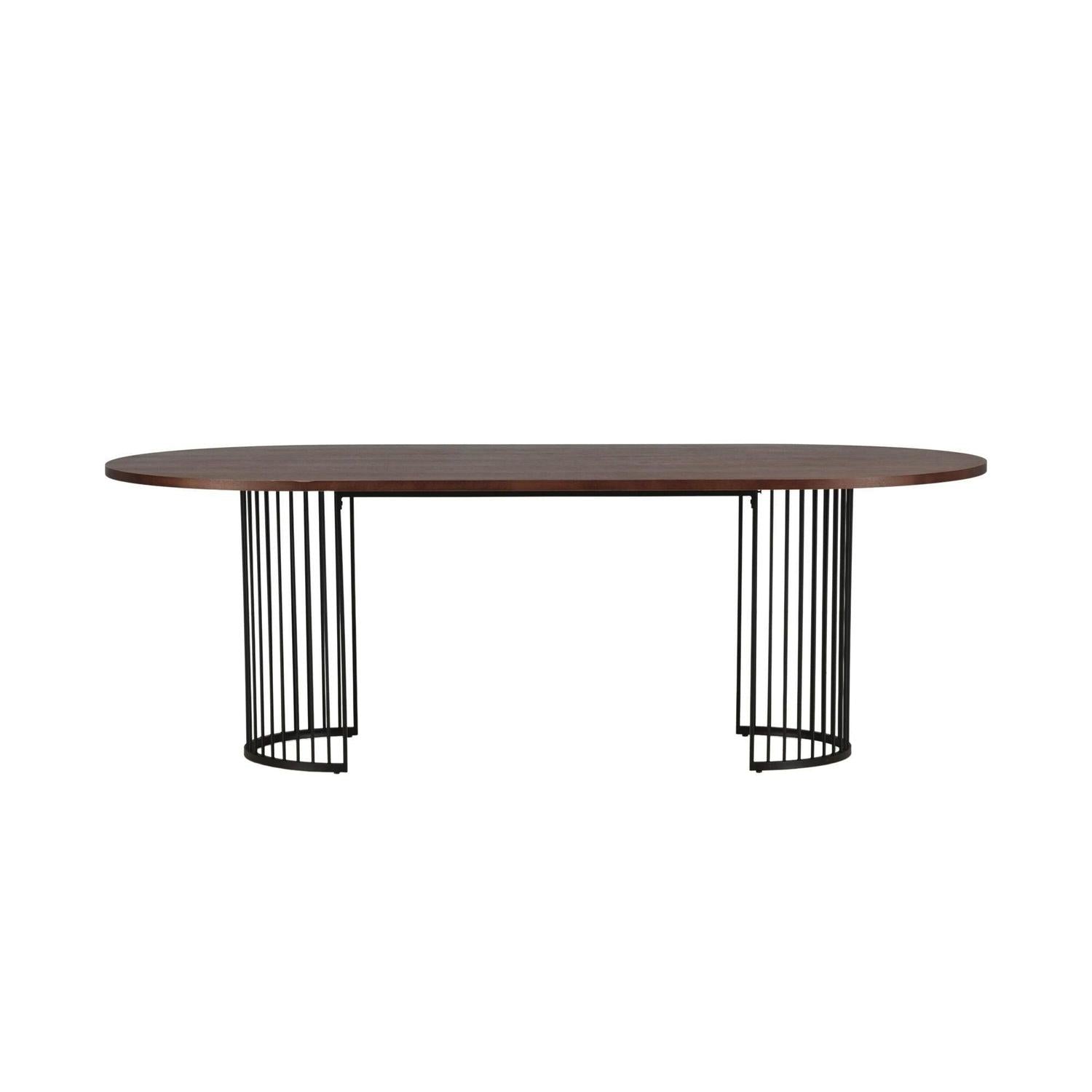 Esstisch Hamneskär 220cm - Walnuß-Esstisch Oval-Vind-le canapé