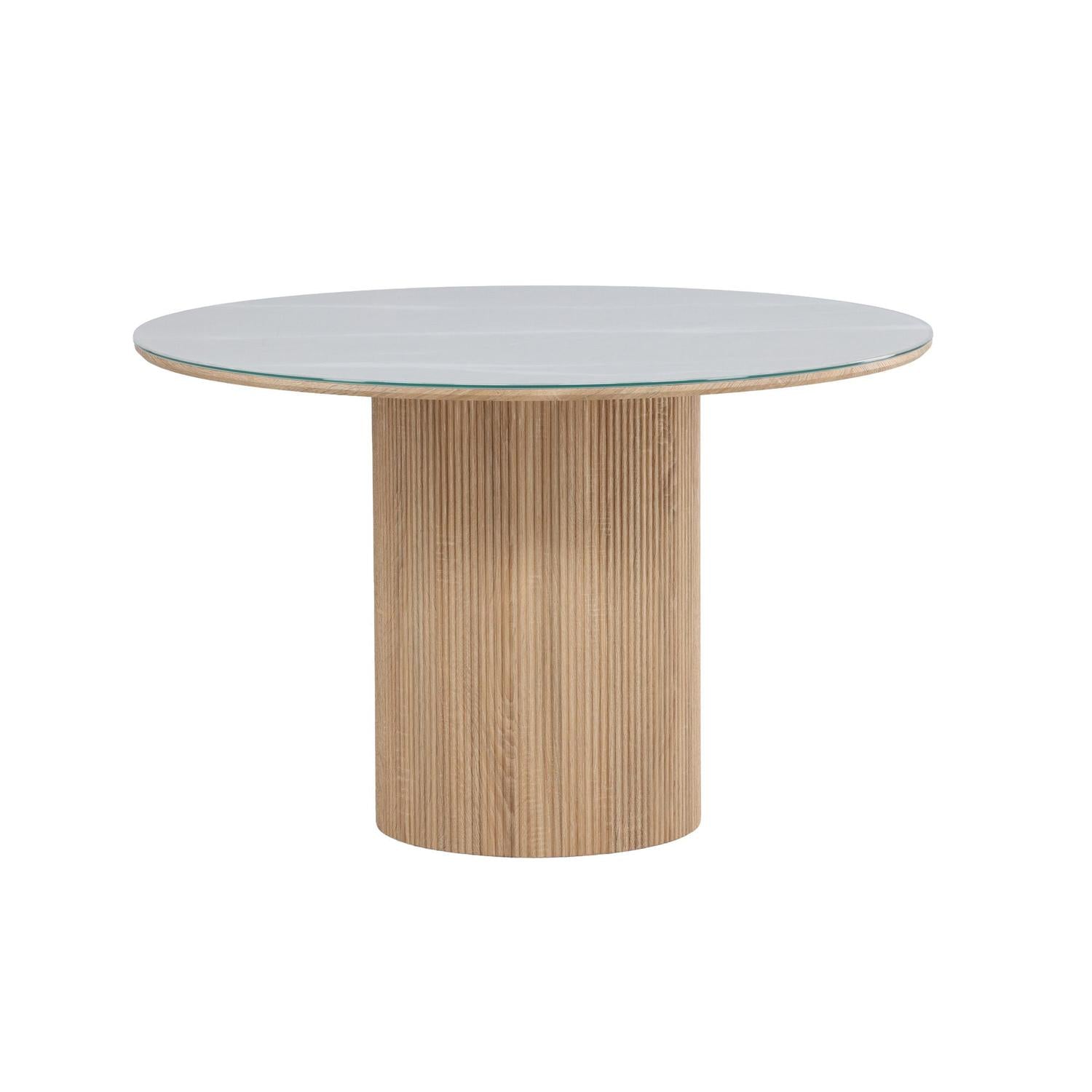 Esstisch Härön Ø120cm - Natur / Cremweiß-Esstisch Rund-Vind-le canapé