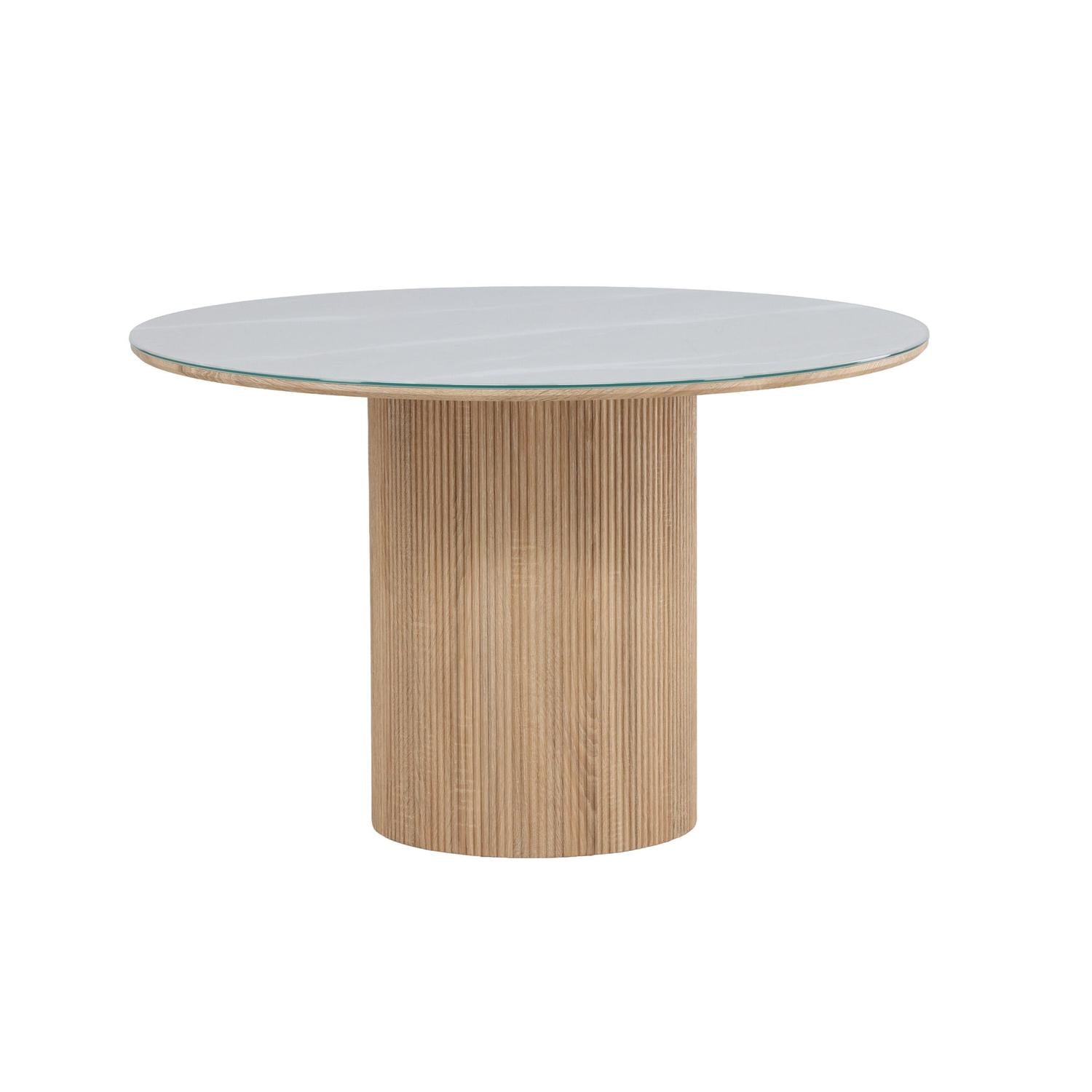 Esstisch Härön Ø120cm - Natur / Cremweiß-Esstisch Rund-Vind-le canapé