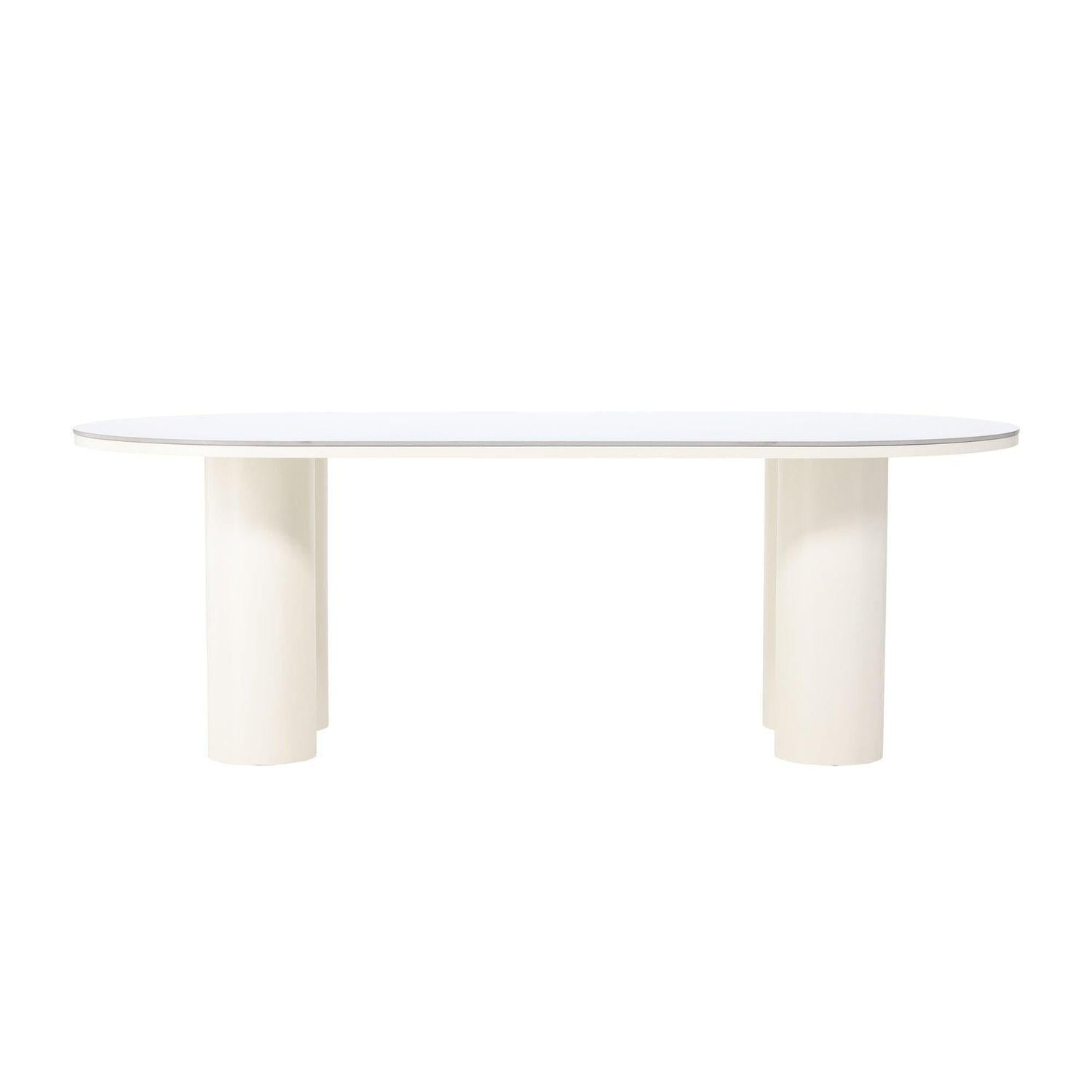 Esstisch Havstenssund Oval 220*110cm - Sinterstein Optik-Esstische Oval-Vind-le canapé