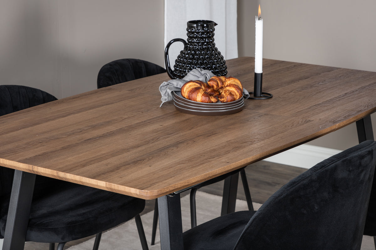 Esstisch Inca ausziehbar 160-200cm - Eiche Braun-Esstisch ausziehbar-Venture Home-le canapé