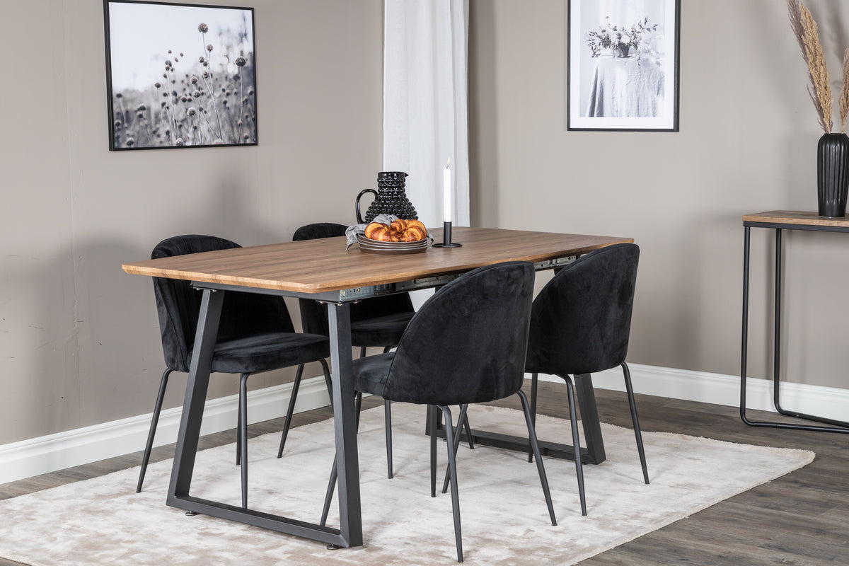 Esstisch Inca ausziehbar 160-200cm - Eiche Braun-Esstische ausziehbar-Venture Home-le canapé