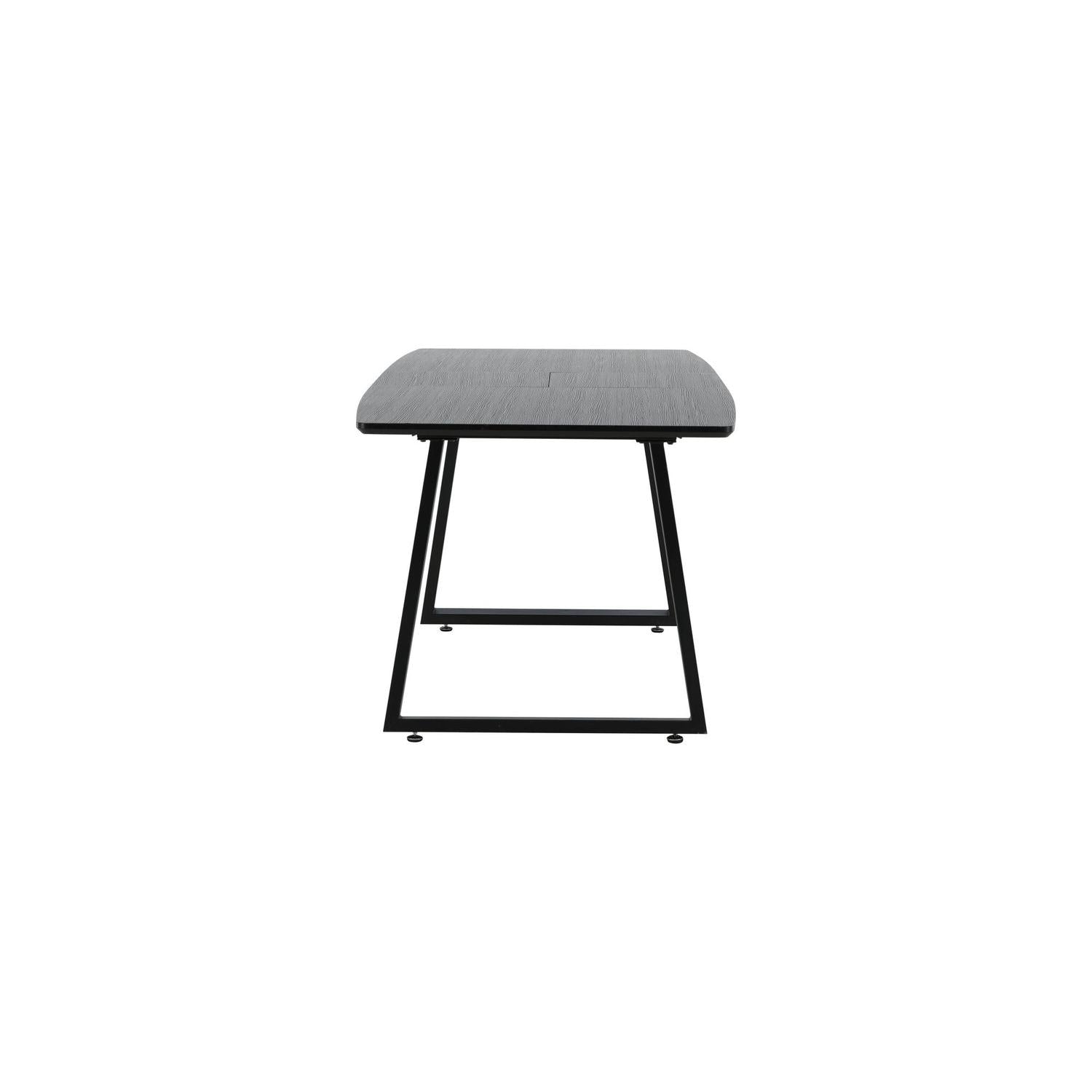 Esstisch Inca ausziehbar 160-200cm - Eiche Schwarz-Esstische ausziehbar-Venture Home-le canapé