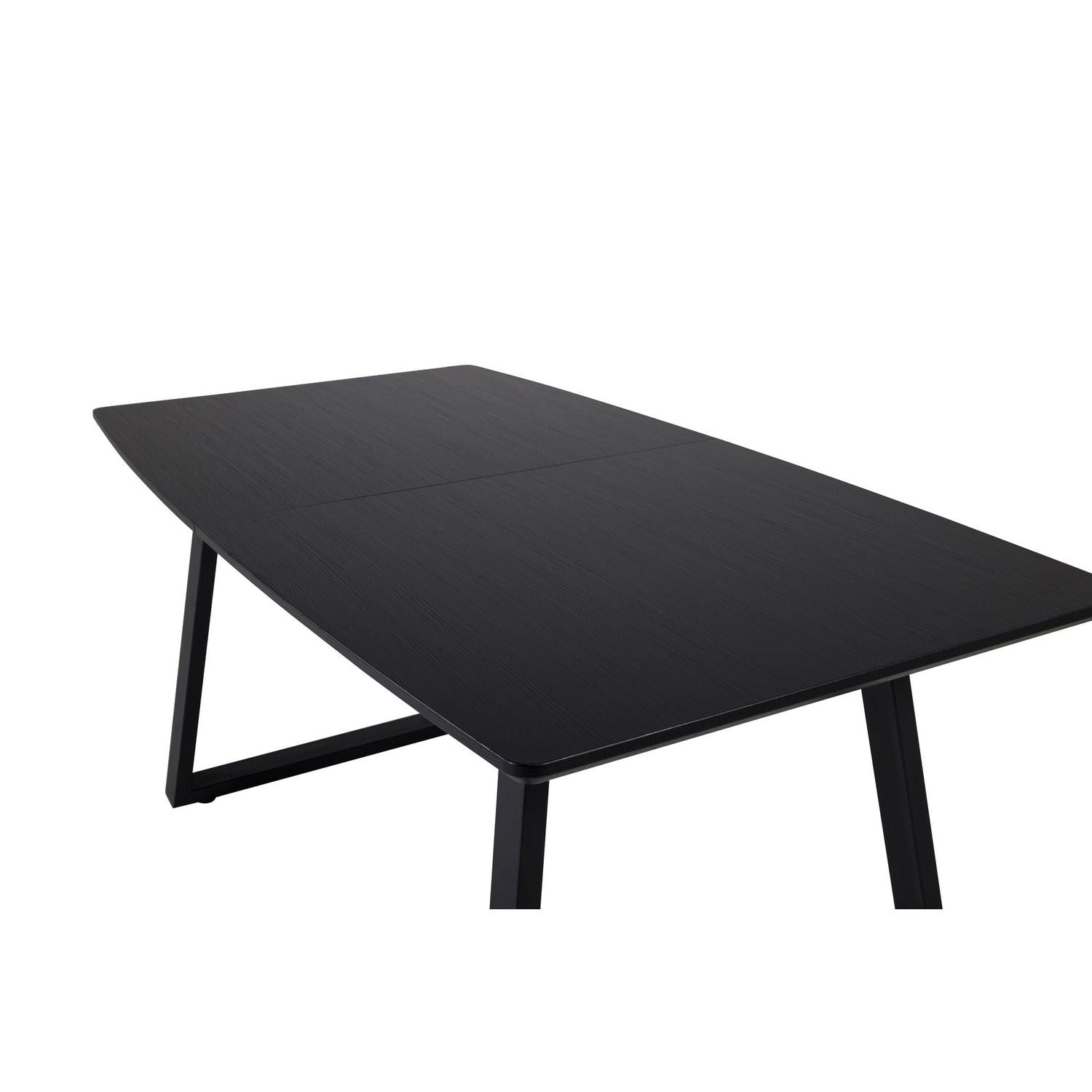 Esstisch Inca ausziehbar 160-200cm - Eiche Schwarz-Esstische ausziehbar-Venture Home-le canapé