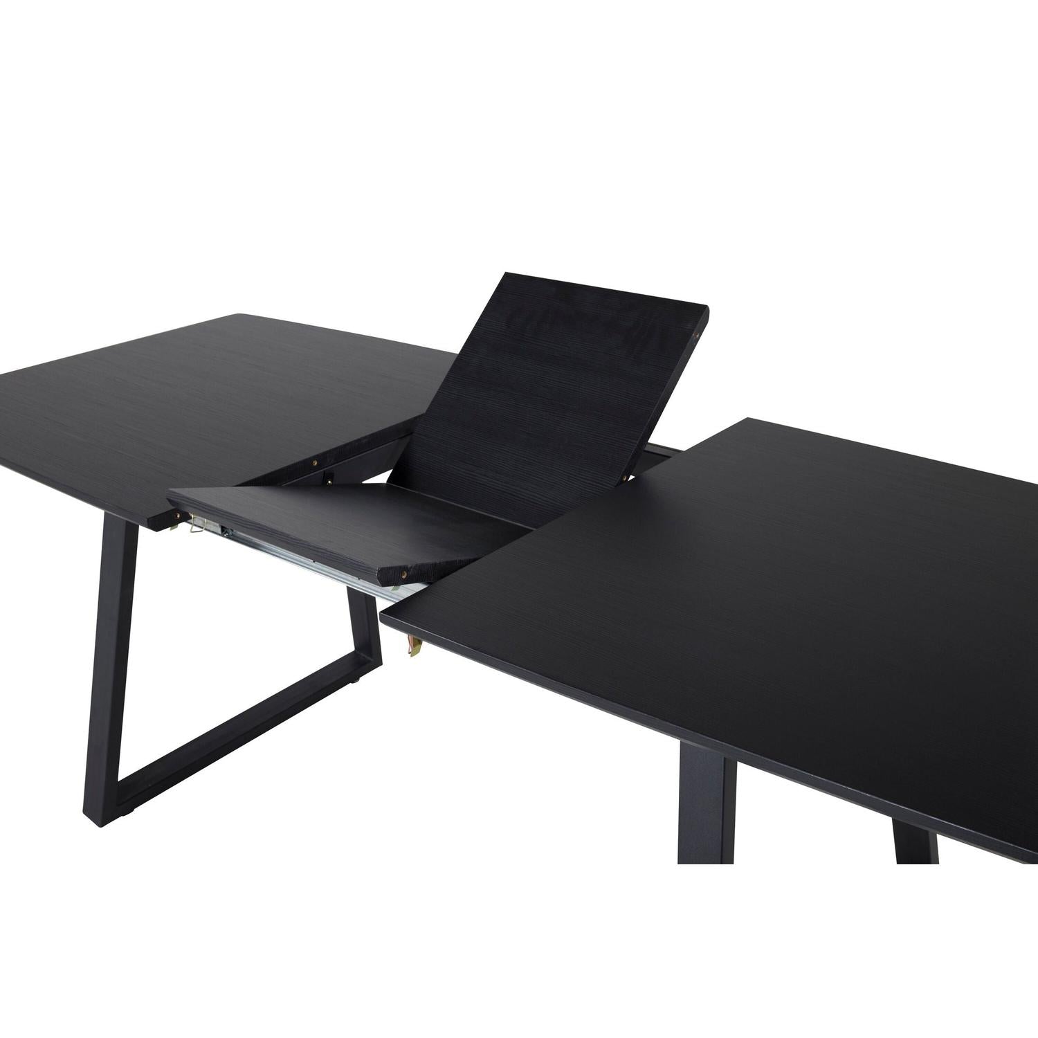 Esstisch Inca ausziehbar 160-200cm - Eiche Schwarz-Esstische ausziehbar-Venture Home-le canapé