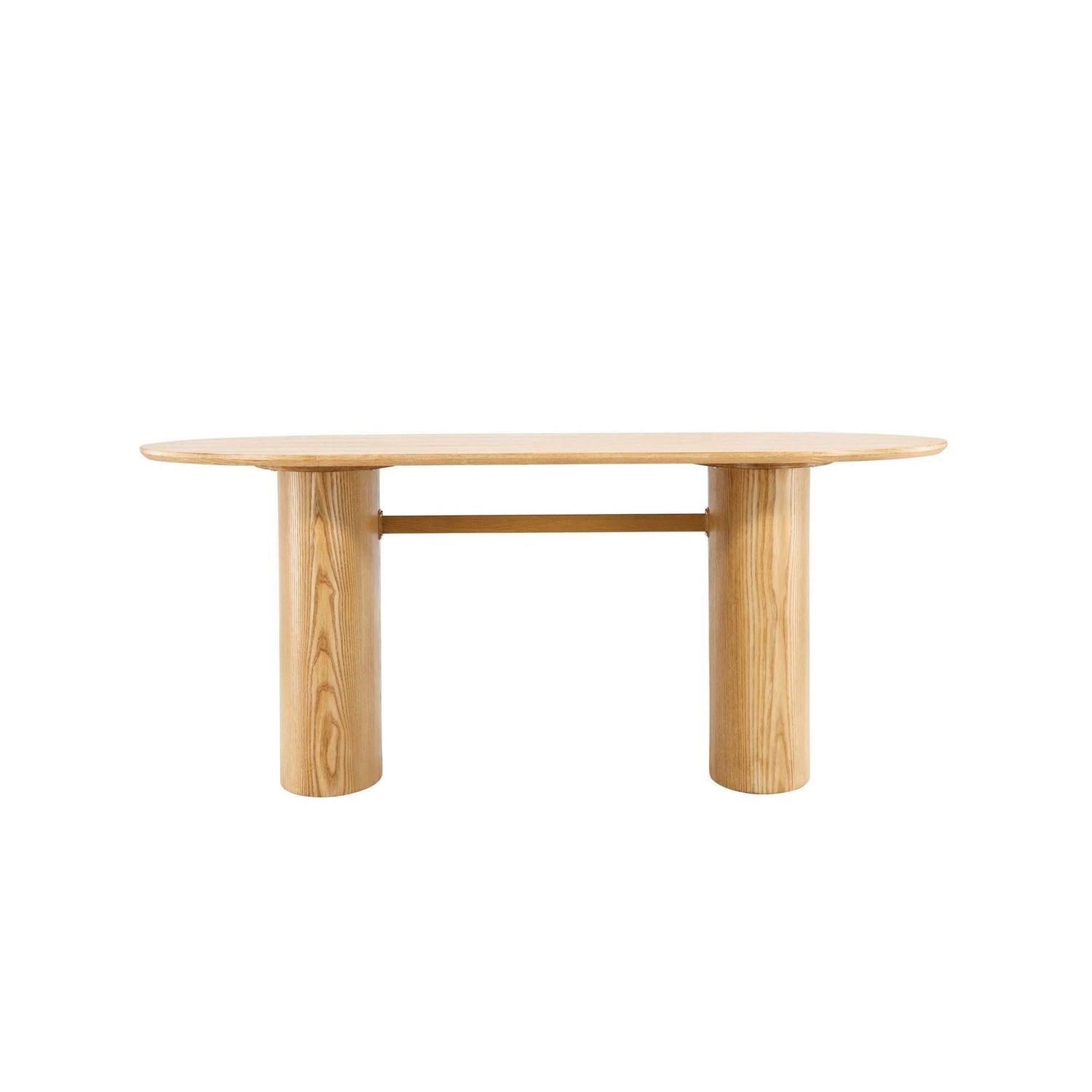 Esstisch Isolde 180*90cm - Hellbraun-Esstische Oval-Venture Home-le canapé