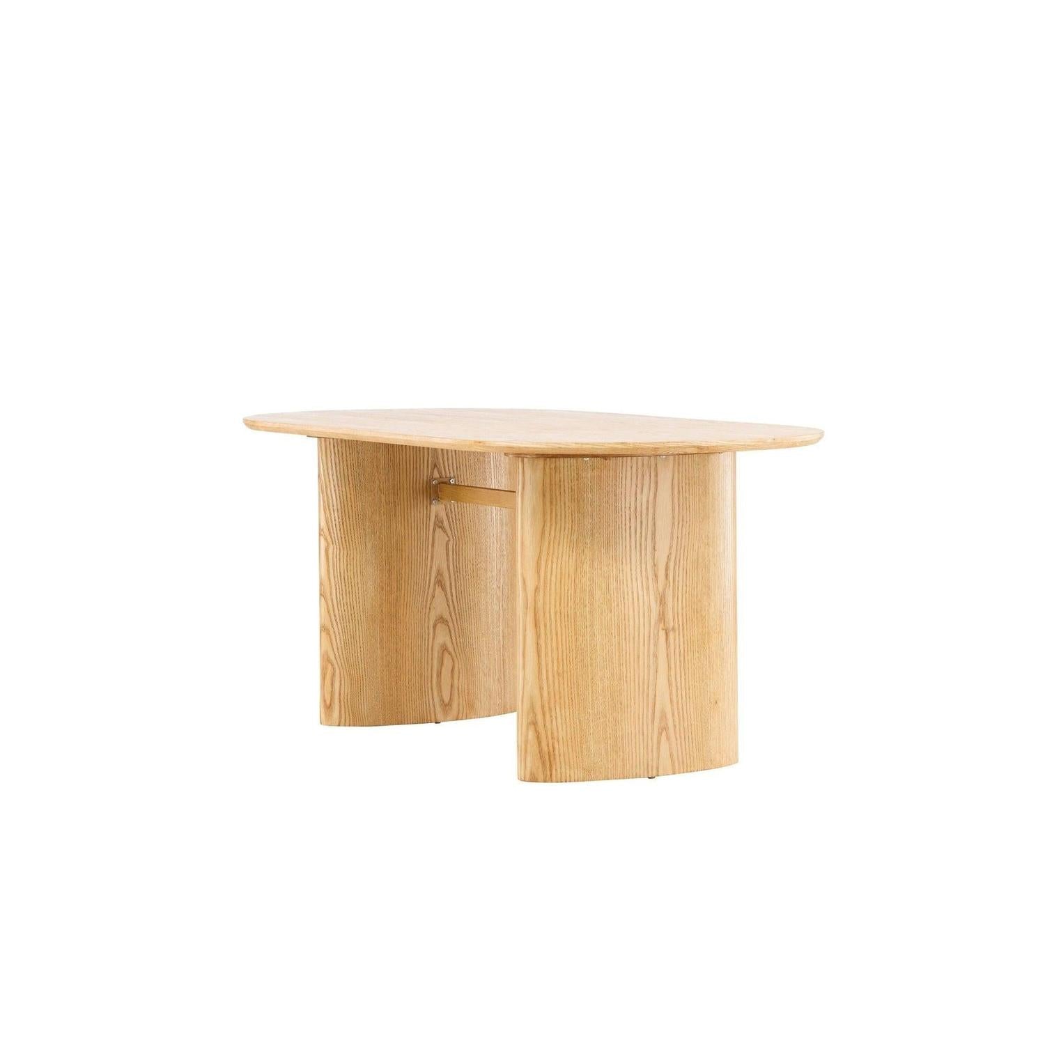 Esstisch Isolde 180*90cm - Hellbraun-Esstische Oval-Venture Home-le canapé
