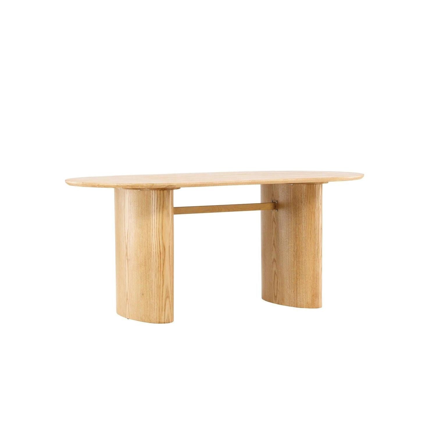 Esstisch Isolde 180*90cm - Hellbraun-Esstische Oval-Venture Home-le canapé
