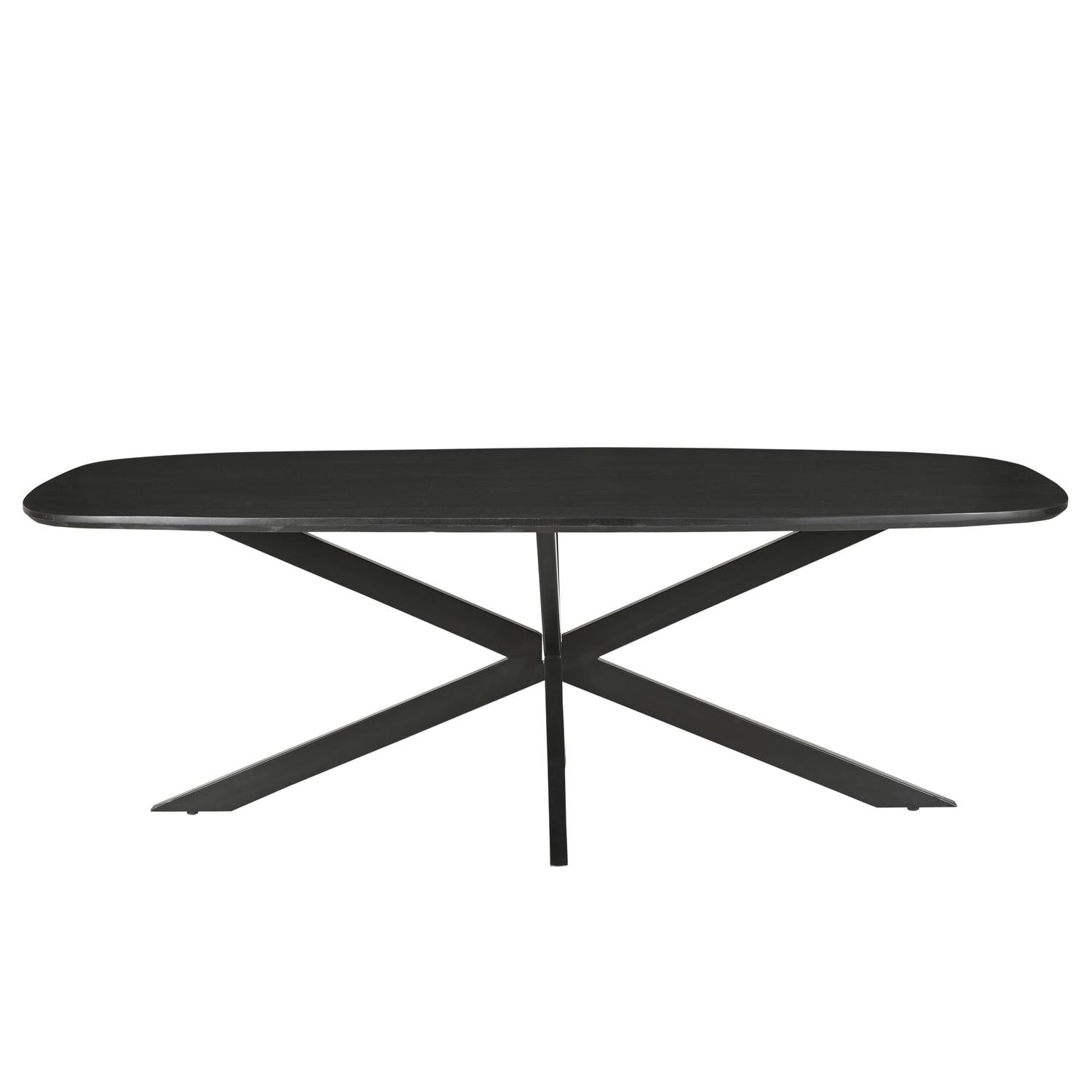 Esstisch Jesper Oval 180*90cm - Schwarz-Esstische Oval-Livingfurn-le canapé